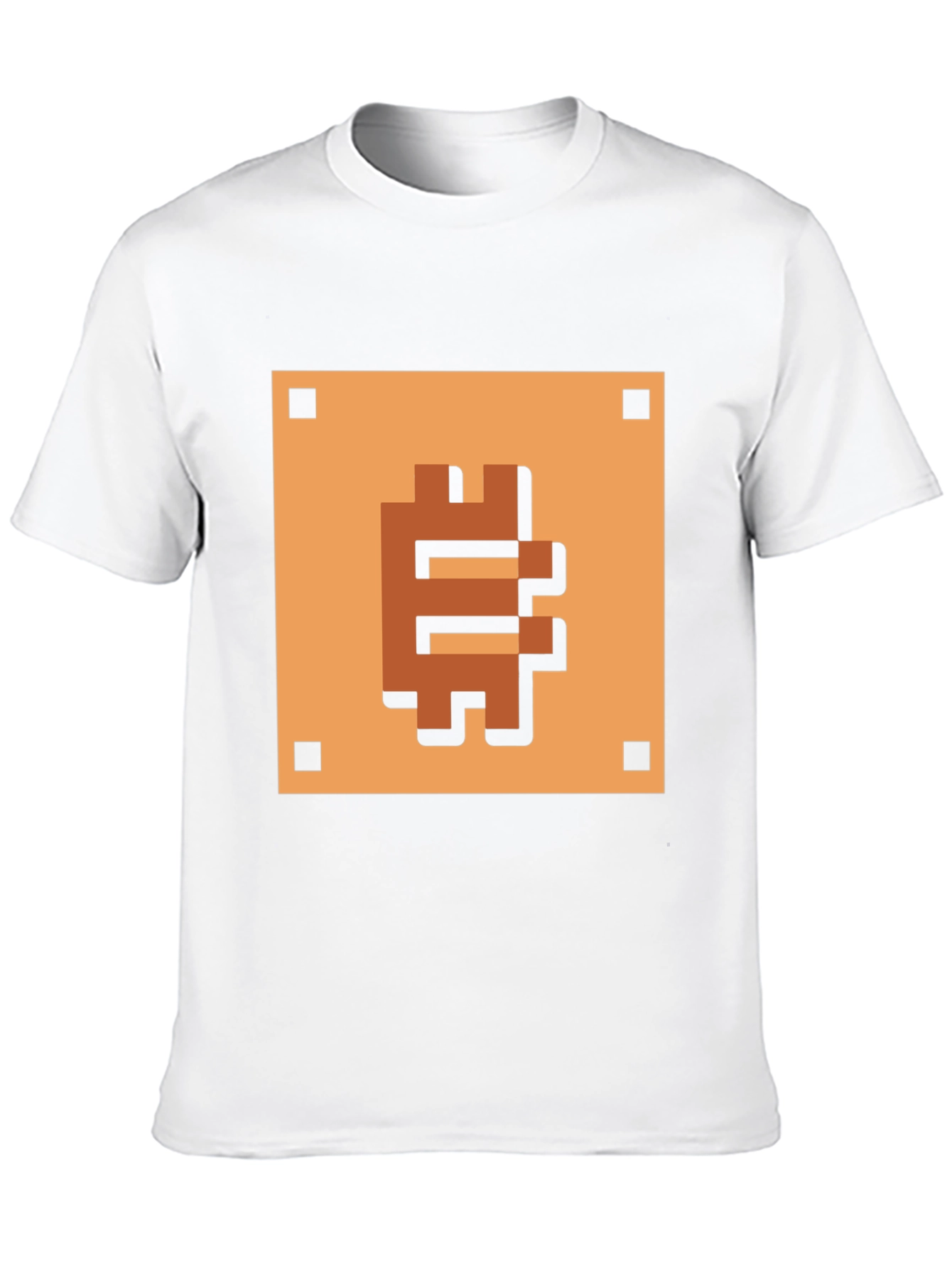 Pixelated Bitcoin T-Shirt - Retro Crypto Style