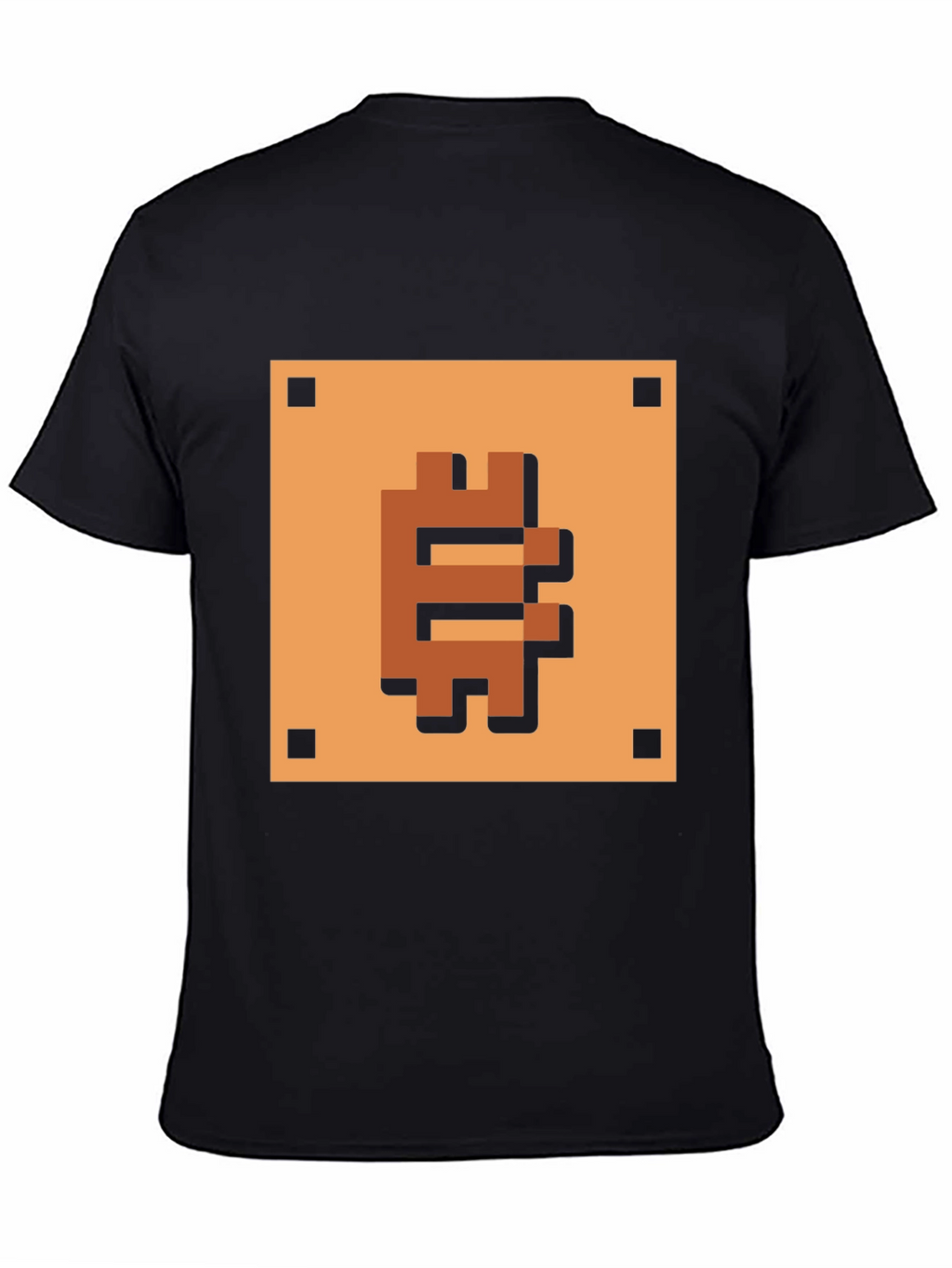Pixelated Bitcoin T-Shirt - Retro Crypto Style
