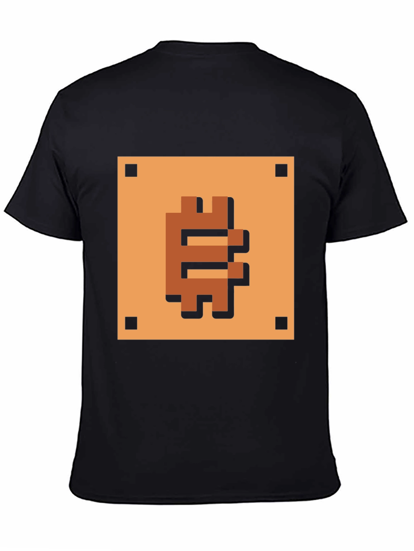 Pixelated Bitcoin T-Shirt - Retro Crypto Style