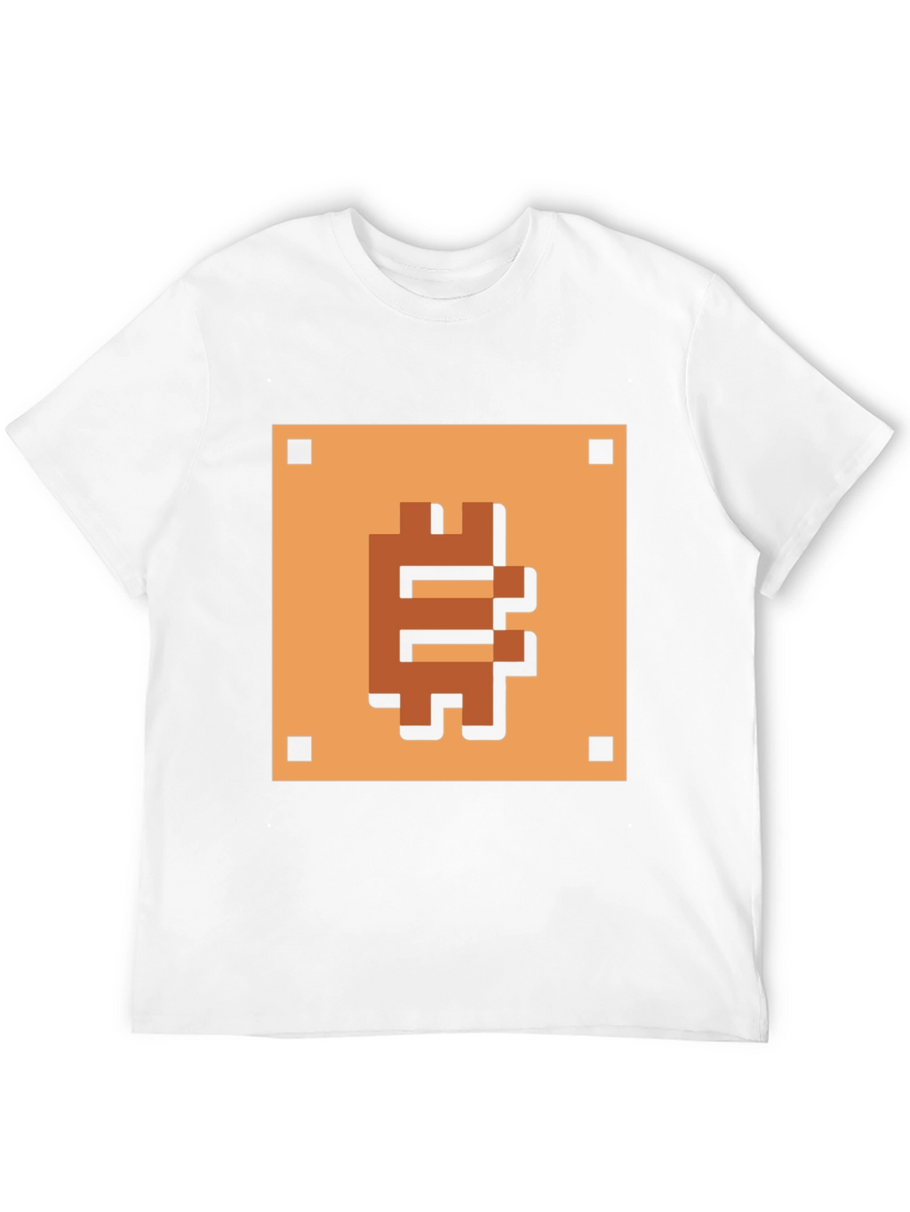 Pixelated Bitcoin T-Shirt - Retro Crypto Style