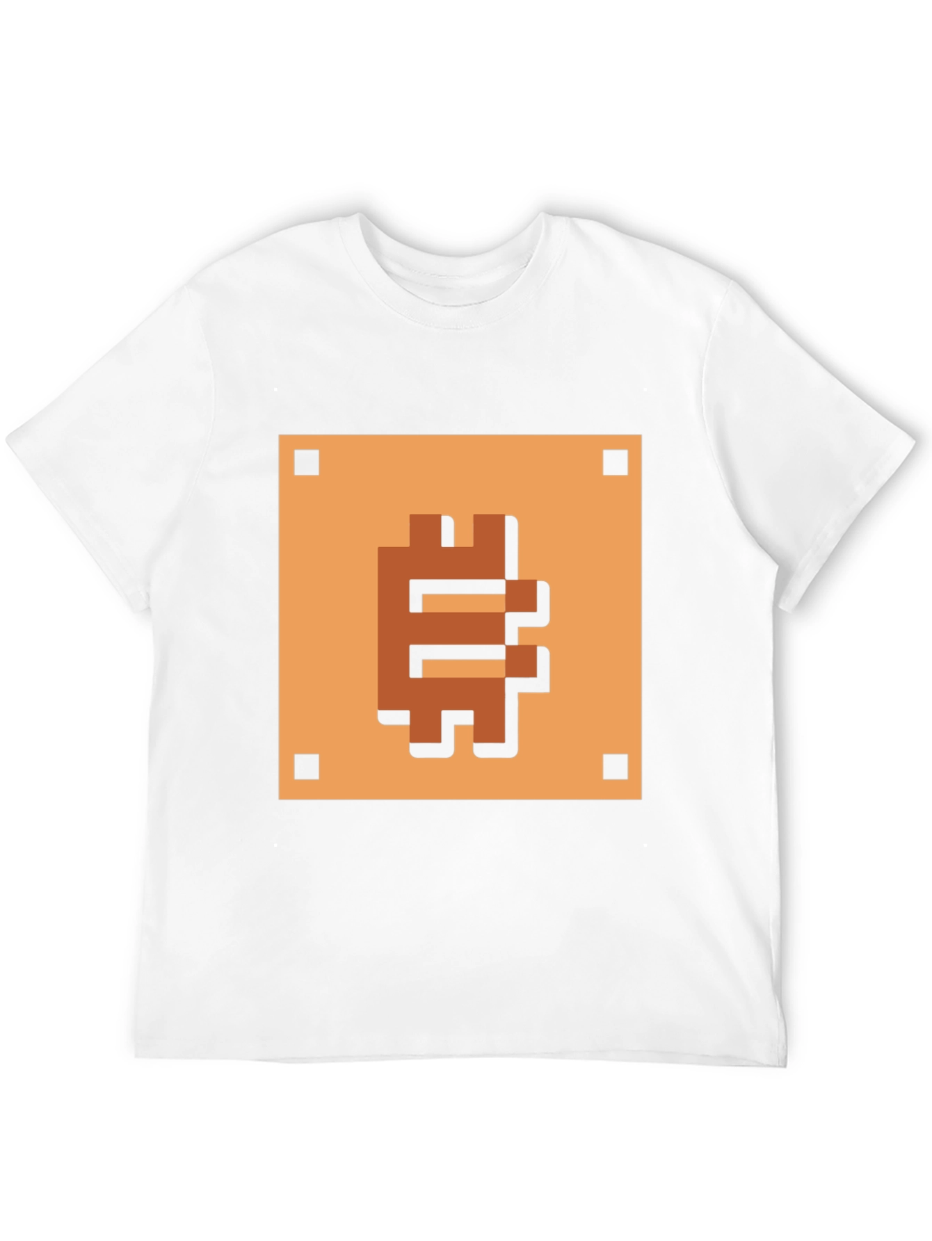 Pixelated Bitcoin T-Shirt - Retro Crypto Style