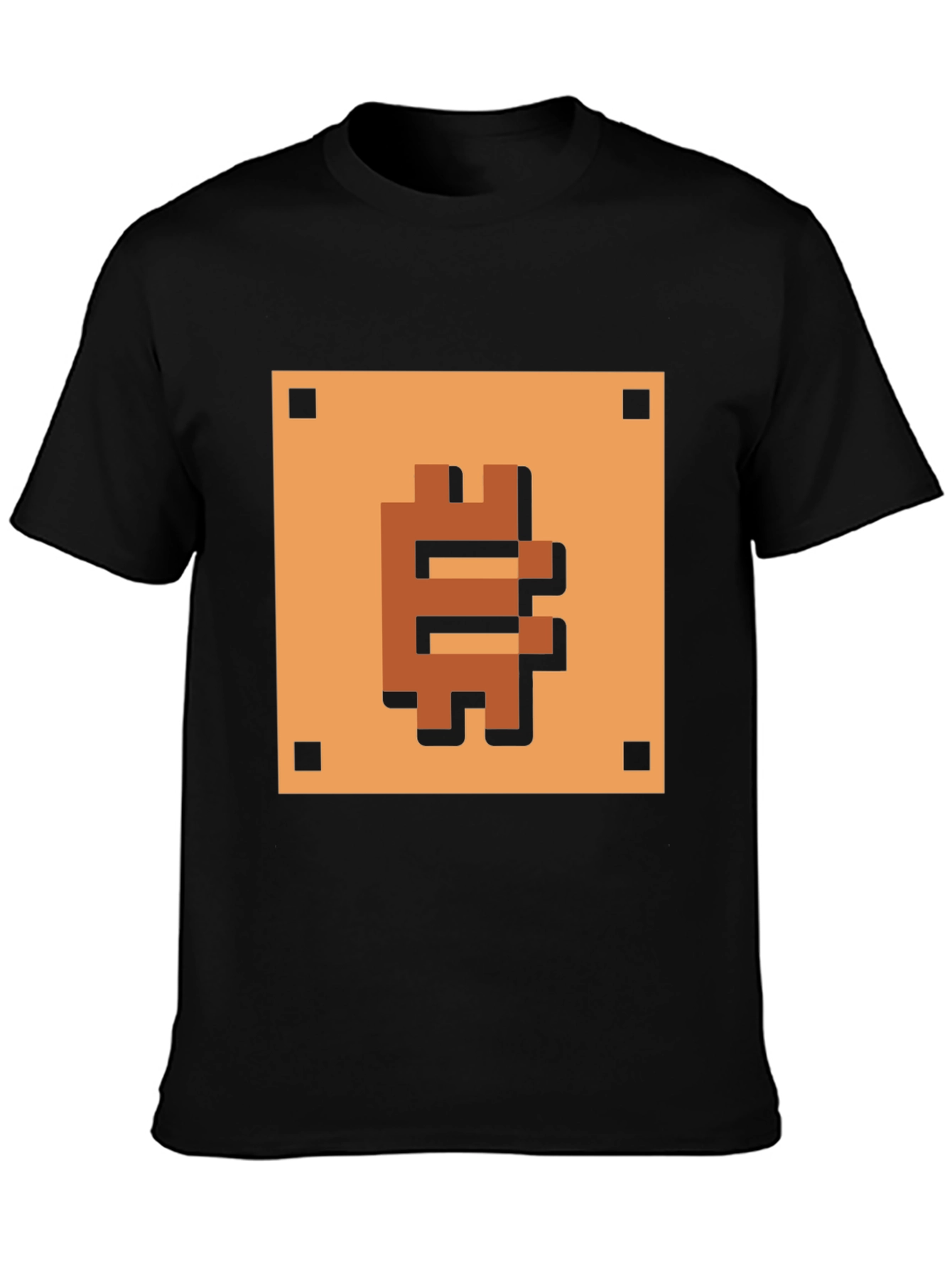 Pixelated Bitcoin T-Shirt - Retro Crypto Style