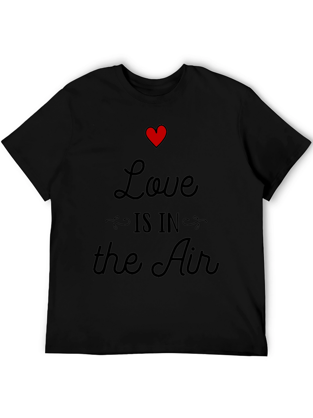 Love is in the Air Graphic Tee - Black