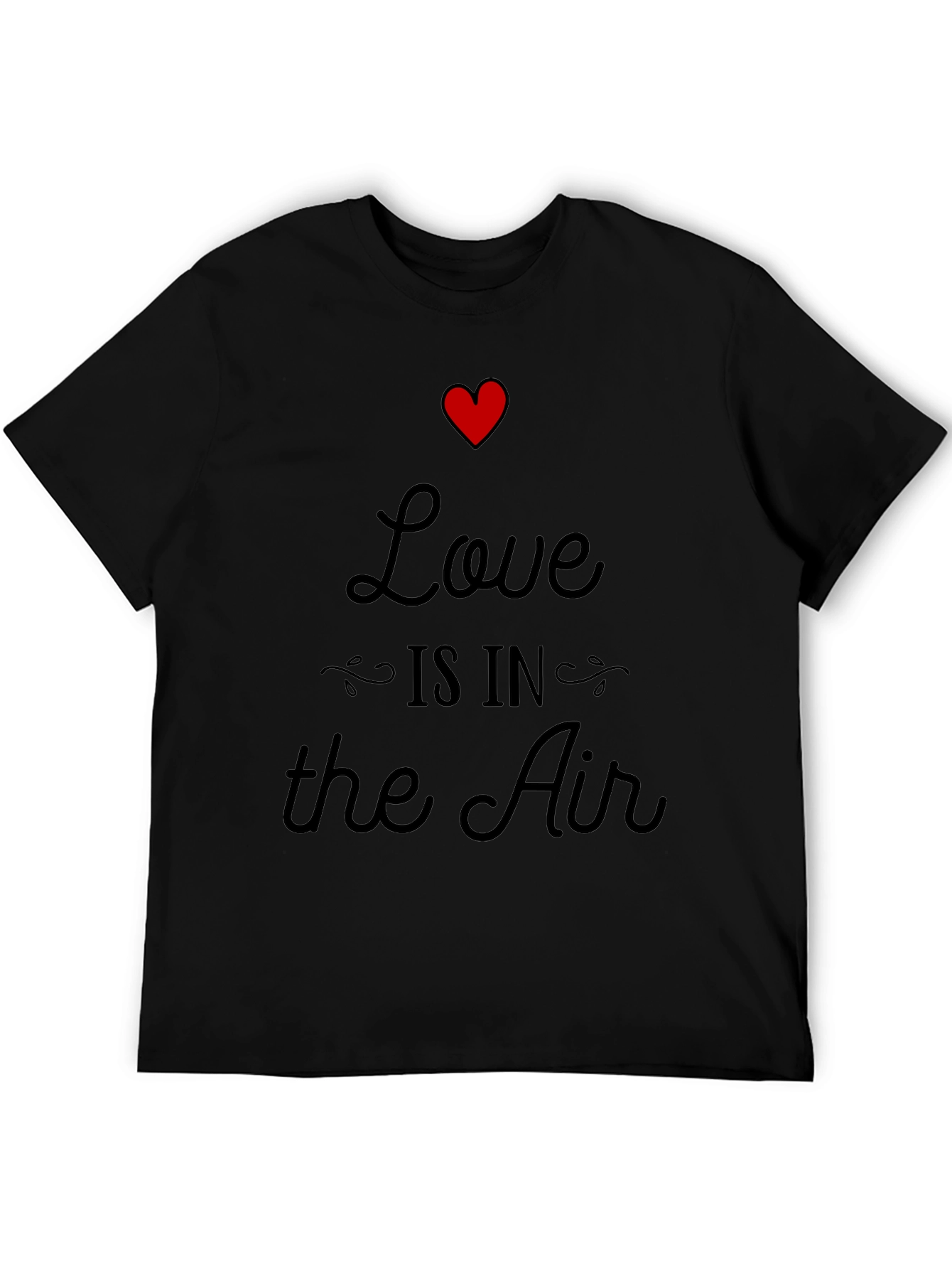 Love is in the Air Graphic Tee - Black