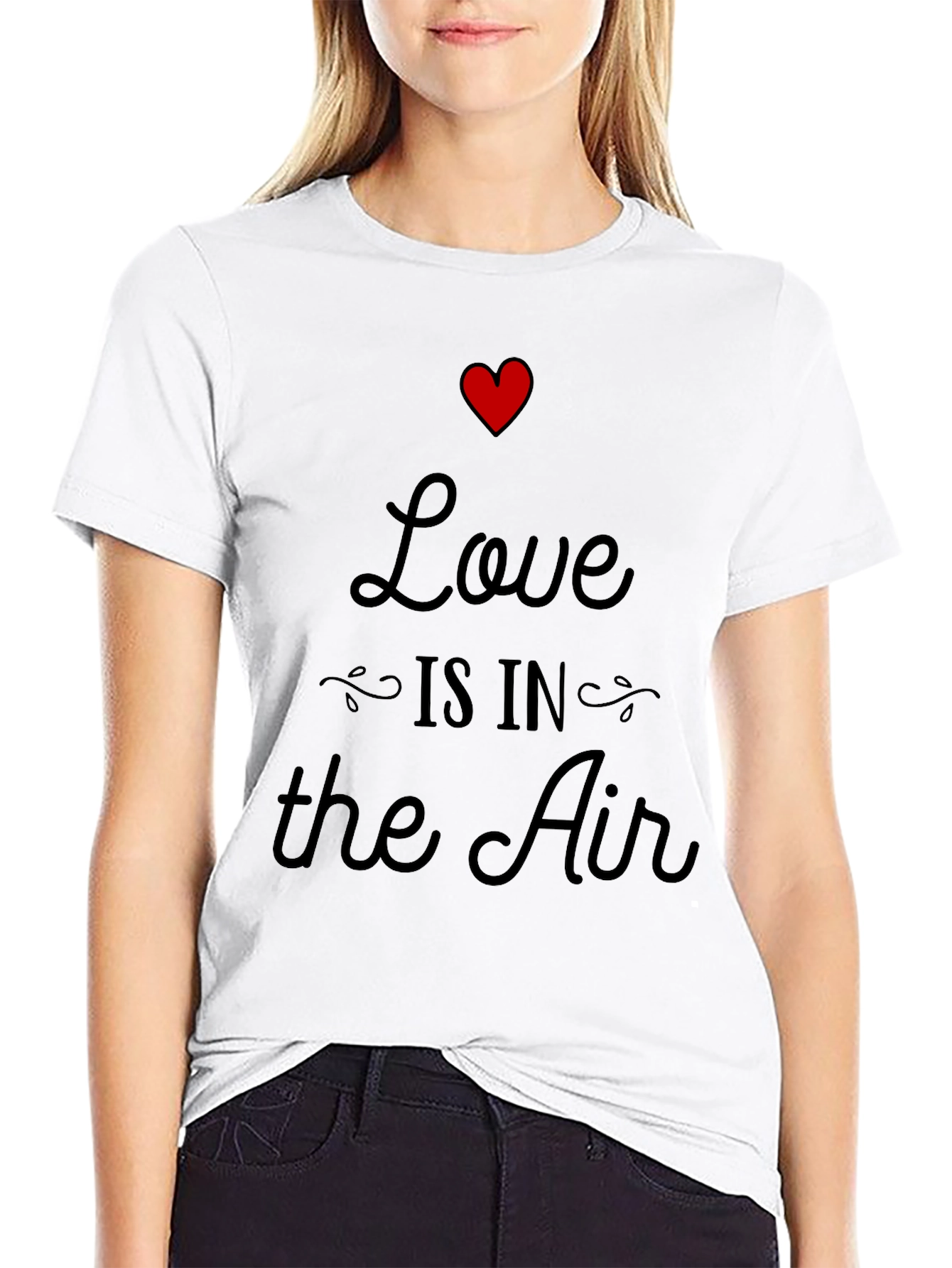 Love is in the Air Graphic Tee - Black