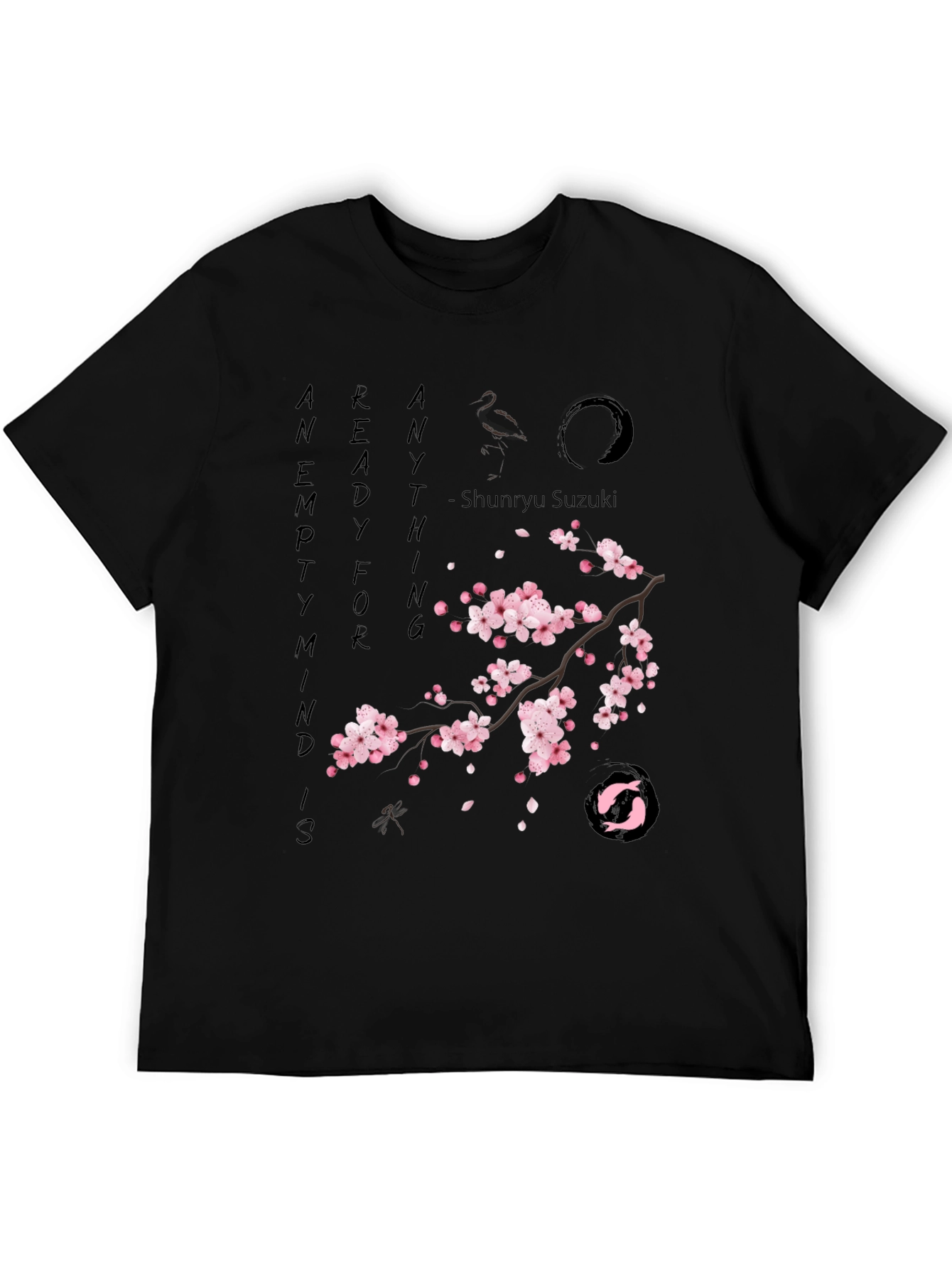 Zen Mind Black T-Shirt - Shunryu Suzuki Quote