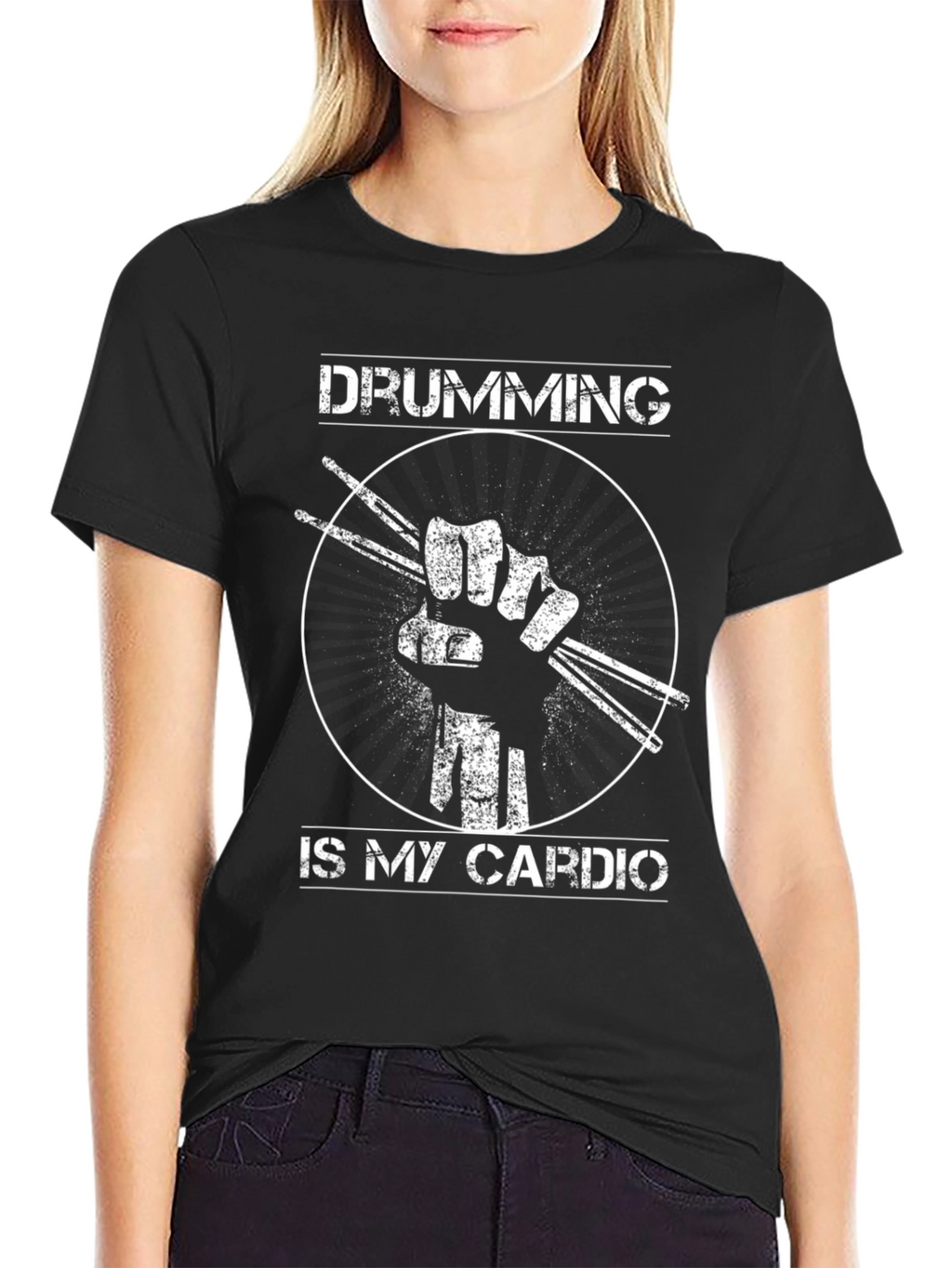 Drumming is My Cardio Graphic T-Shirt