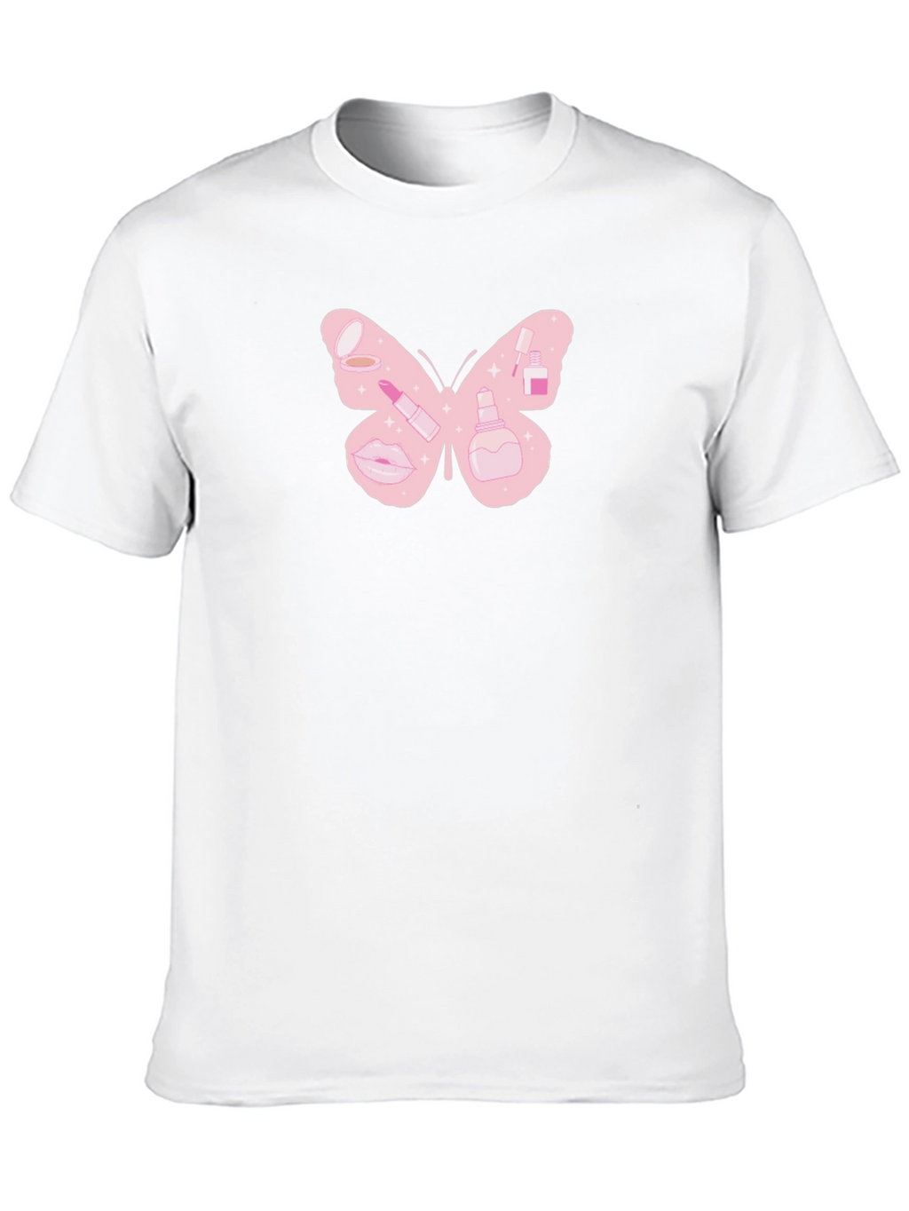 Butterfly Makeup T-Shirt - Cute Graphic Tee