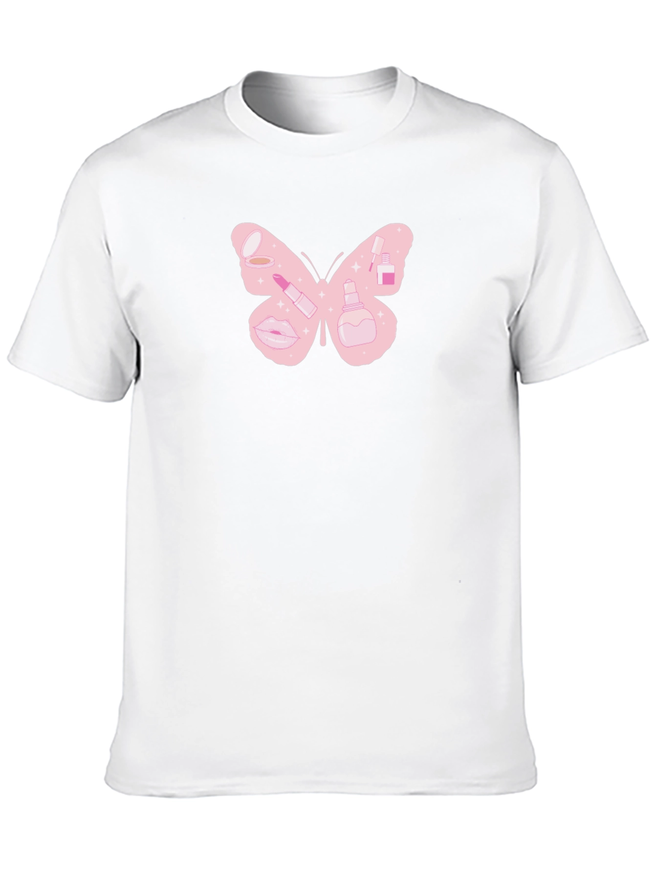 Butterfly Makeup T-Shirt - Cute Graphic Tee