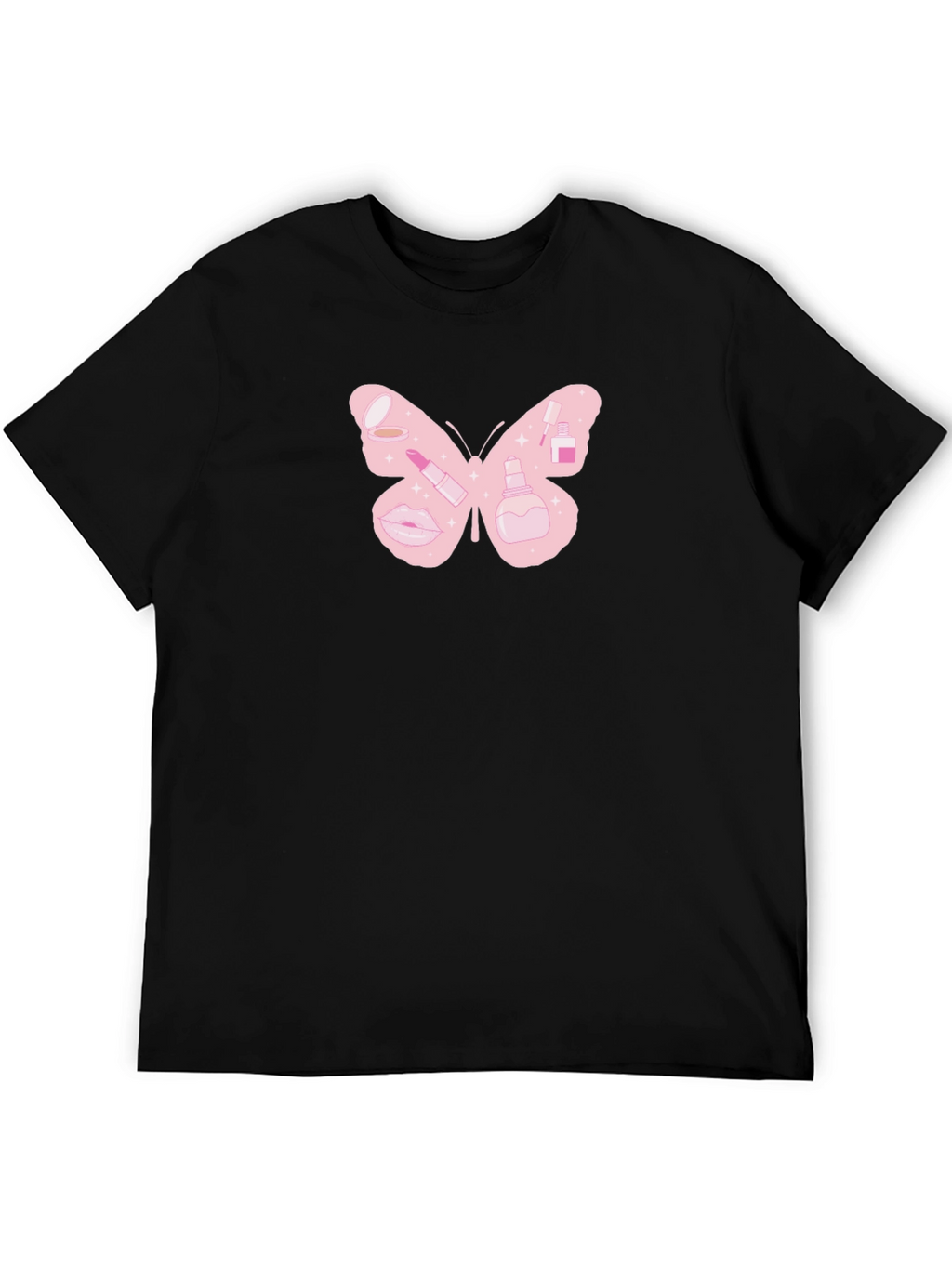 Butterfly Makeup T-Shirt - Cute Graphic Tee
