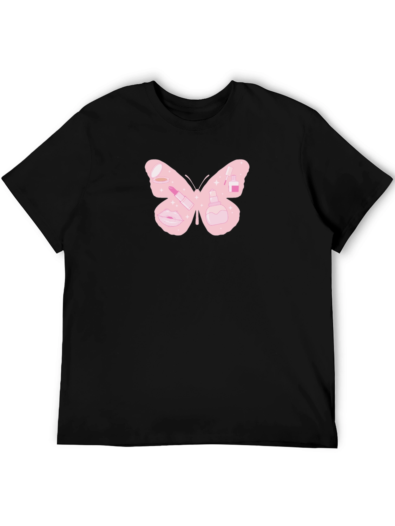 Butterfly Makeup T-Shirt - Cute Graphic Tee