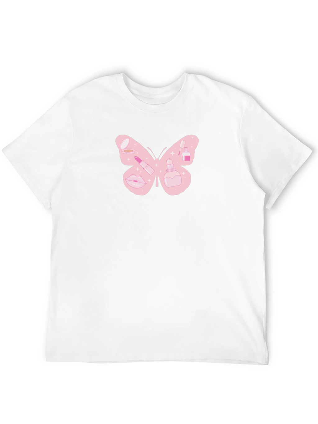 Butterfly Makeup T-Shirt - Cute Graphic Tee