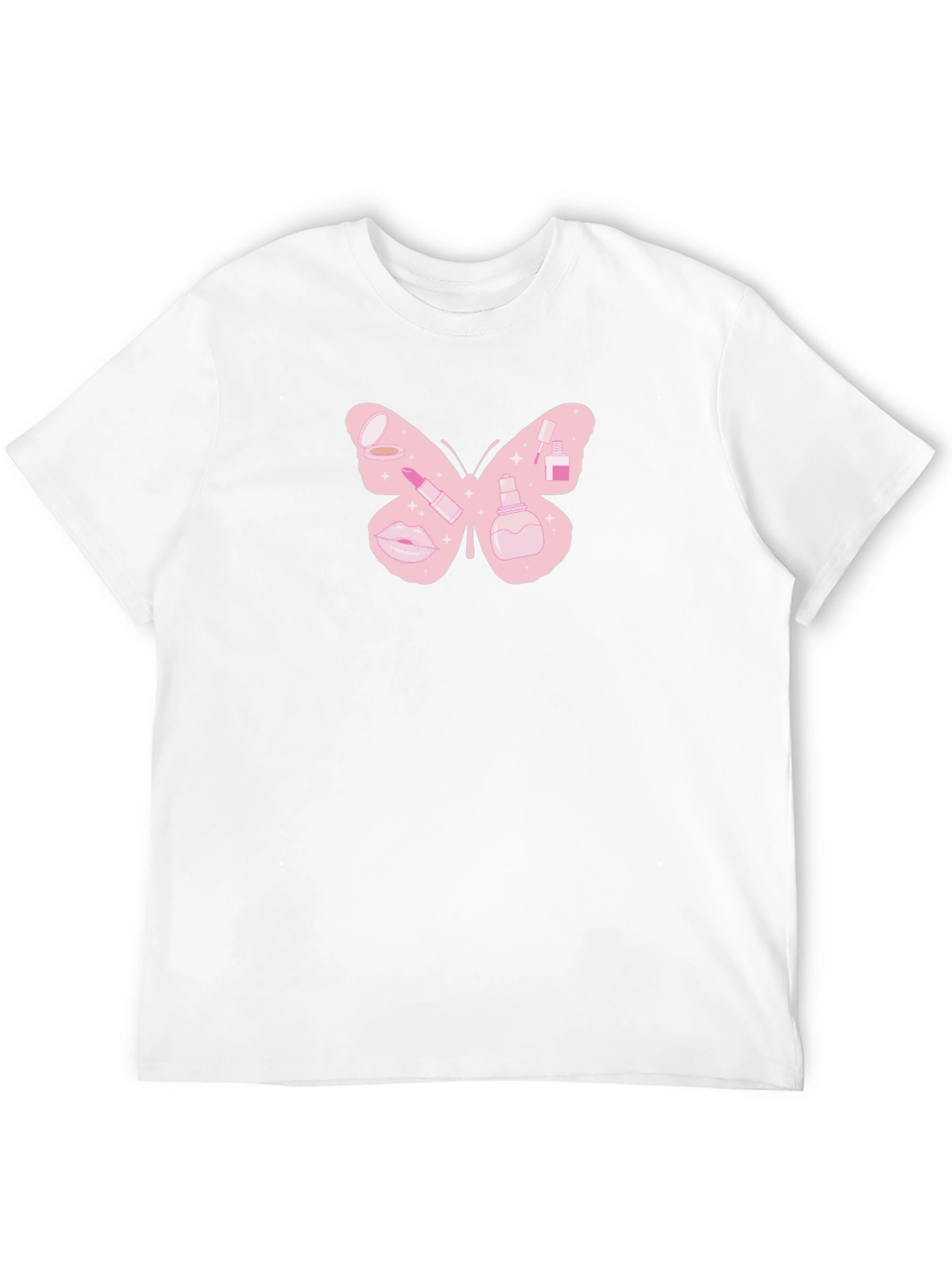 Butterfly Makeup T-Shirt - Cute Graphic Tee