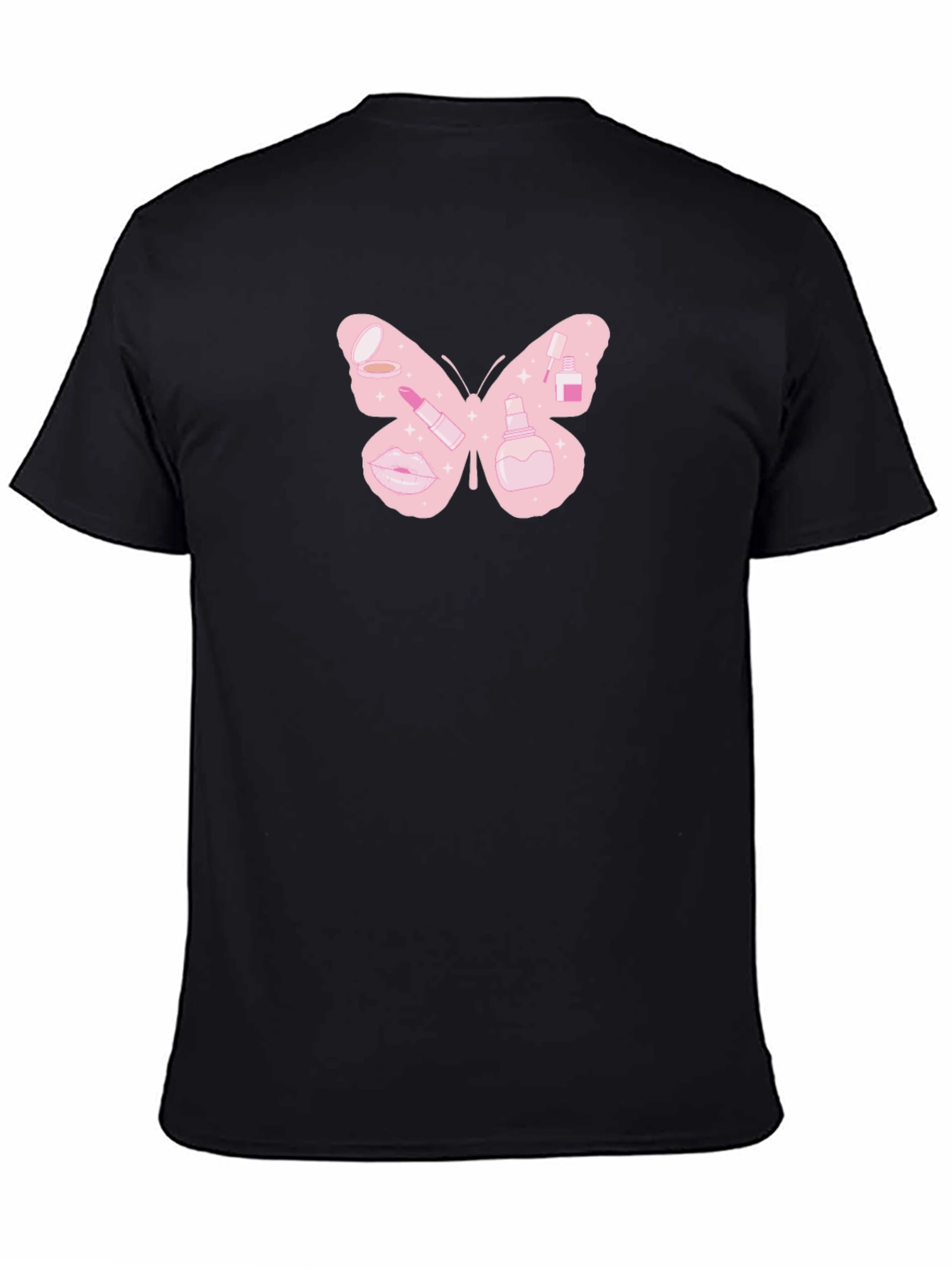 Butterfly Makeup T-Shirt - Cute Graphic Tee