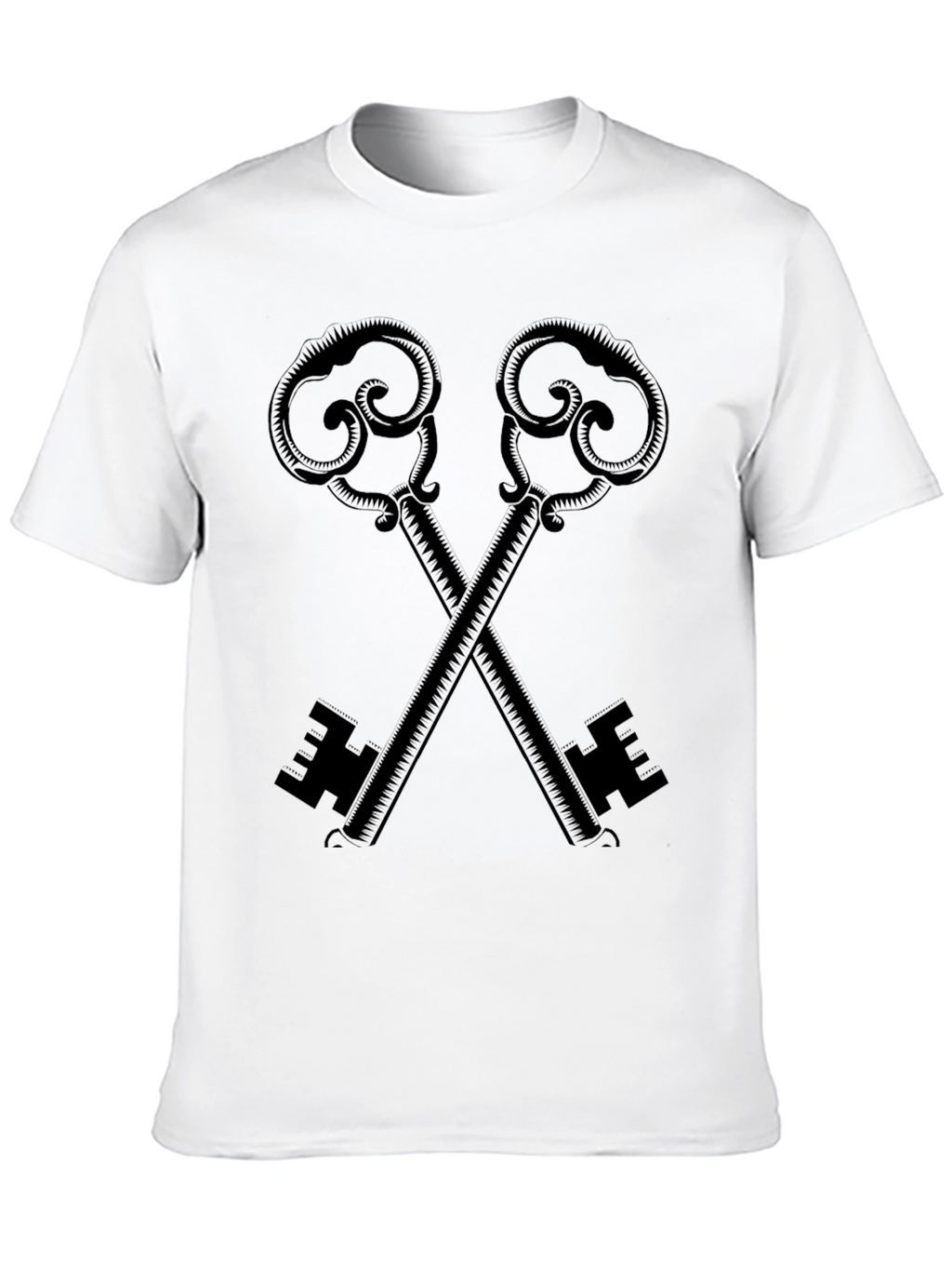 Crossed Keys Graphic Tee - Stylish Unisex Design