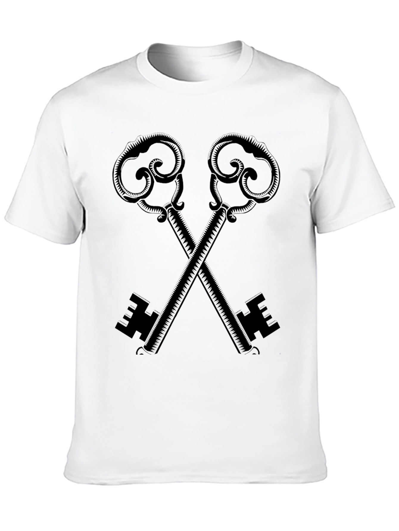 Crossed Keys Graphic Tee - Stylish Unisex Design
