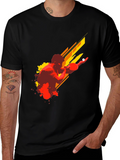 Ping Pong Player Graphic Tee - Black