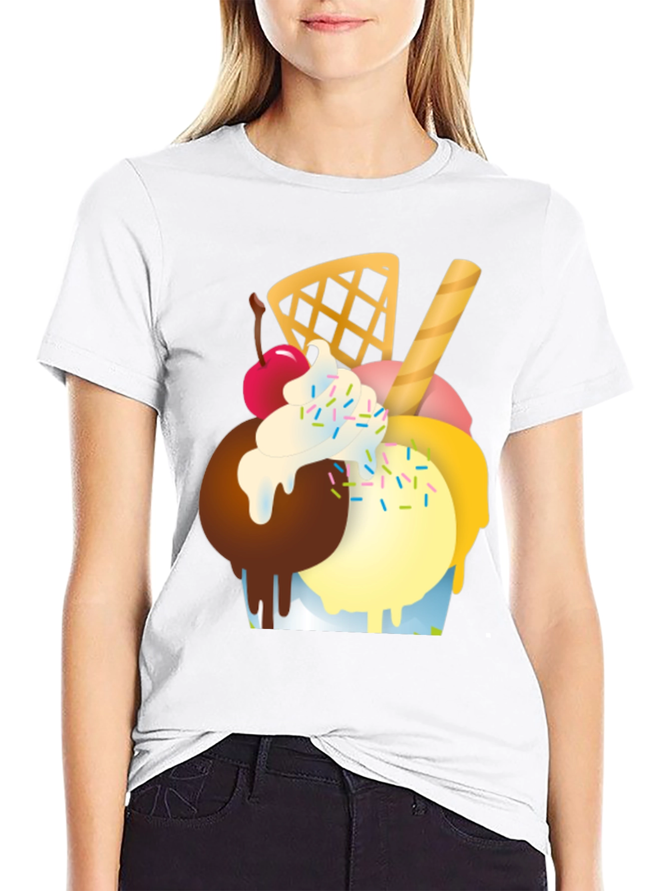 Ice Cream Graphic Tee - Fun Summer Style