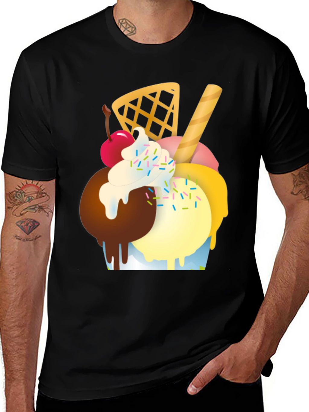 Ice Cream Graphic Tee - Fun Summer Style