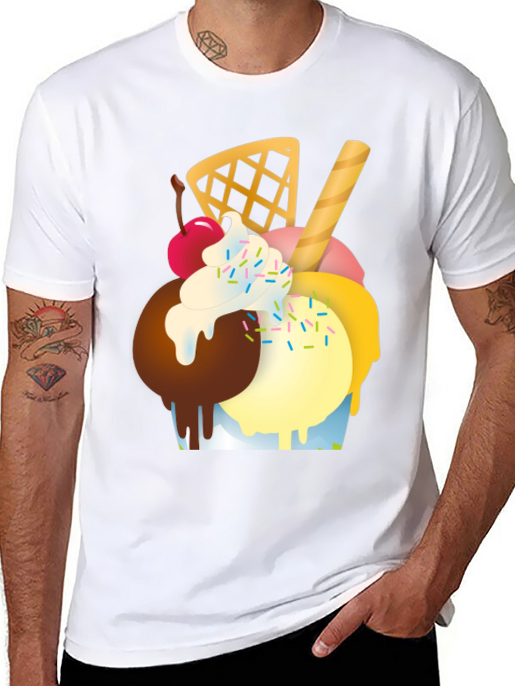 Ice Cream Graphic Tee - Fun Summer Style