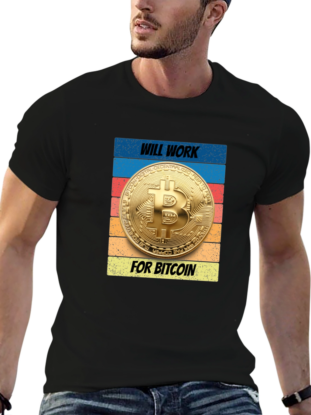 Will Work for Bitcoin T-Shirt