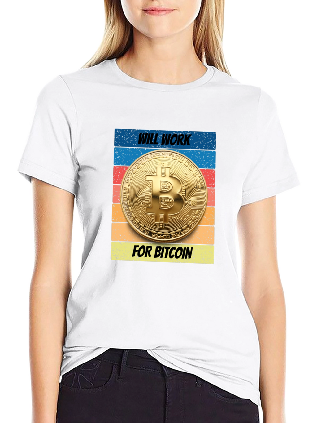 Will Work for Bitcoin T-Shirt