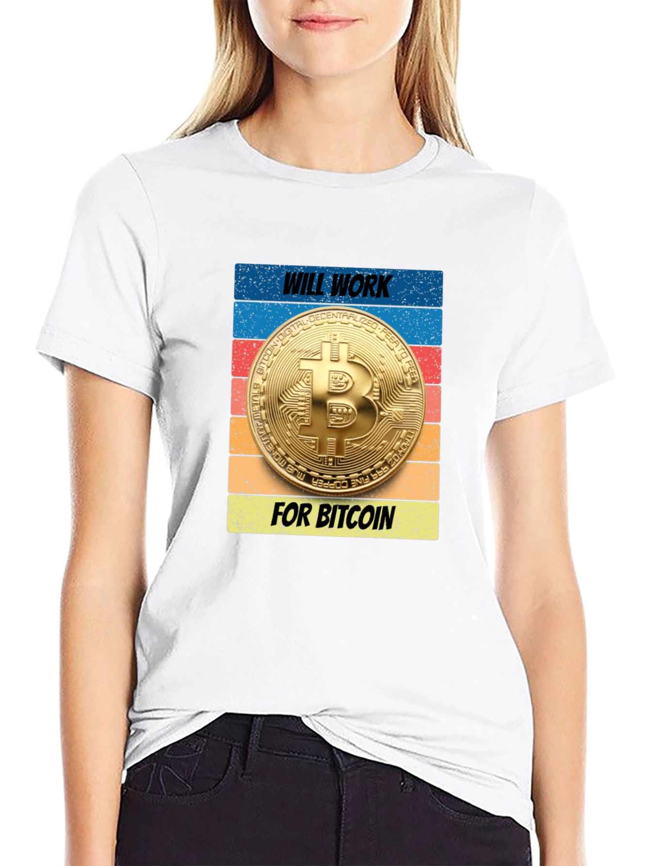 Will Work for Bitcoin T-Shirt