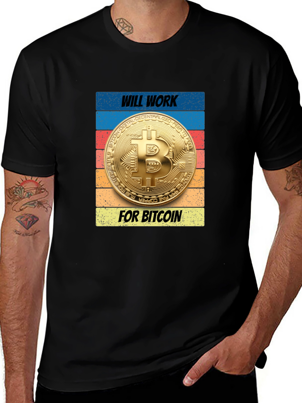 Will Work for Bitcoin T-Shirt