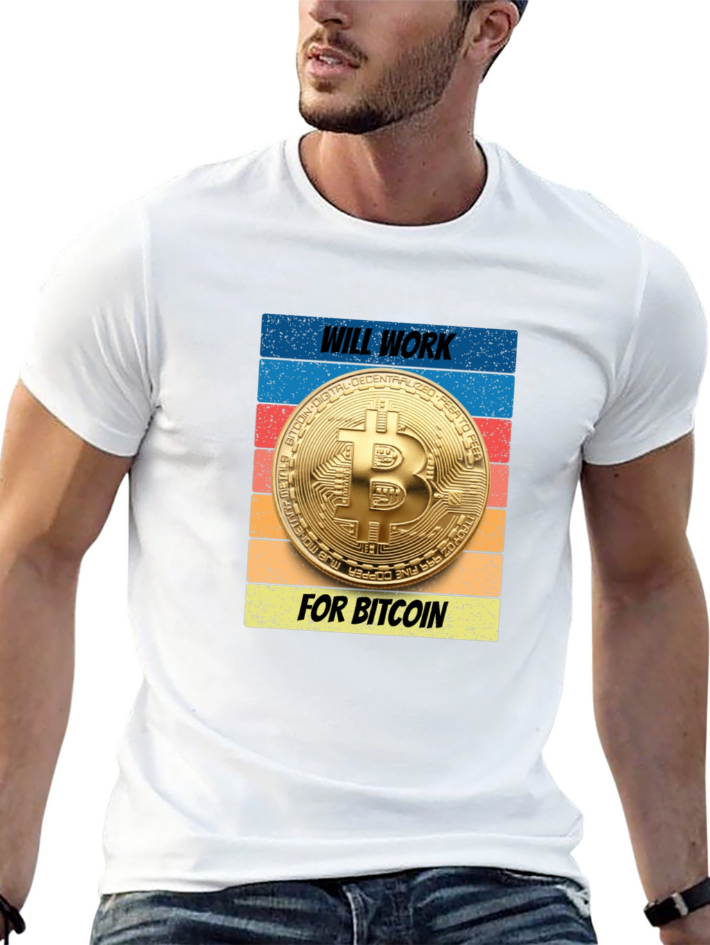 Will Work for Bitcoin T-Shirt