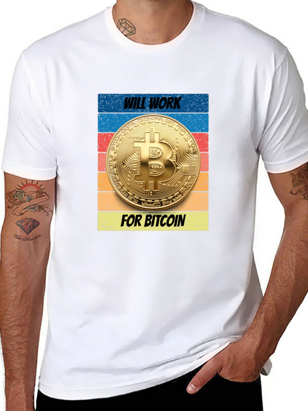 Will Work for Bitcoin T-Shirt