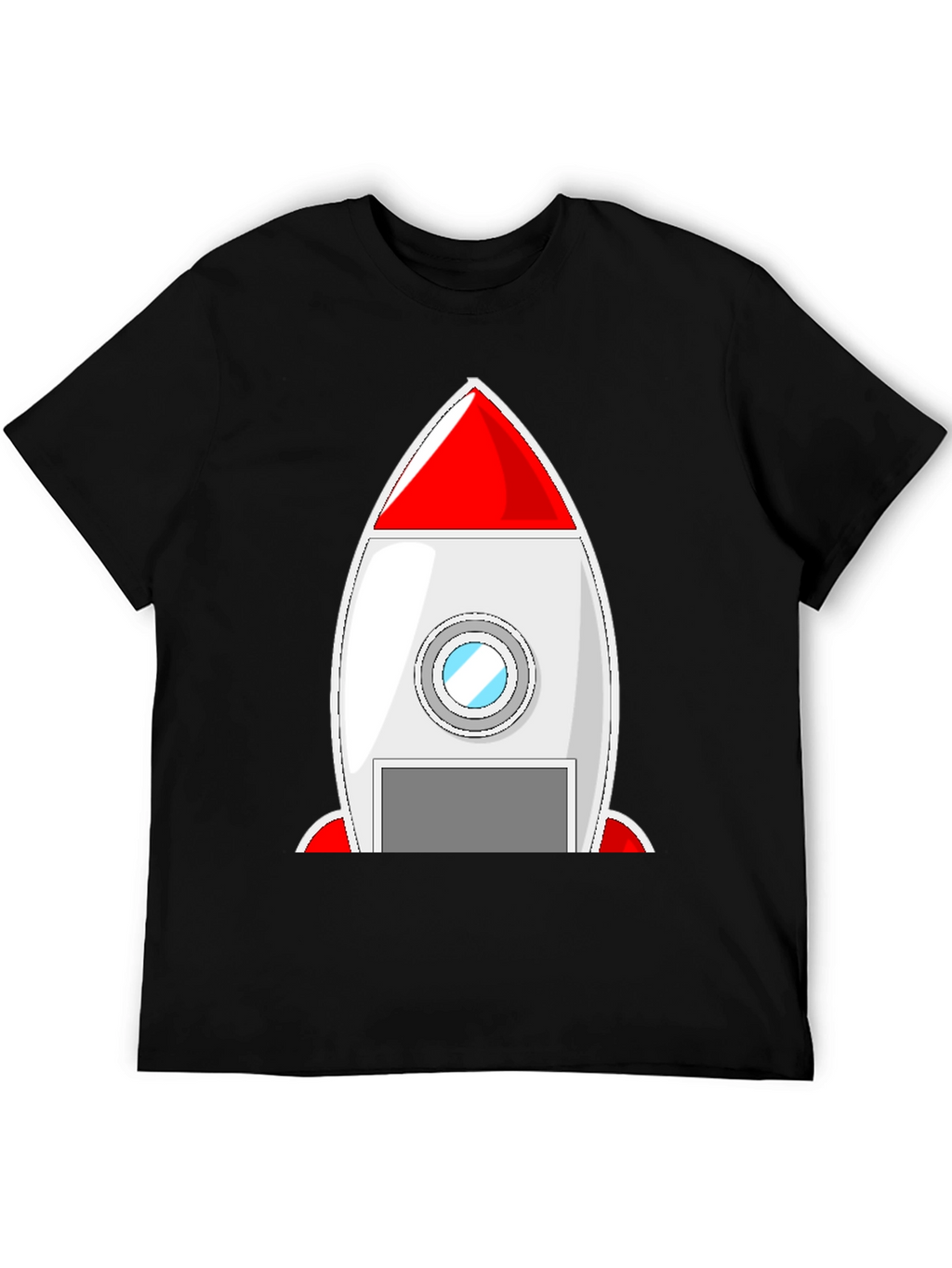 Rocket Ship Graphic Tee - Blast Off in Style!