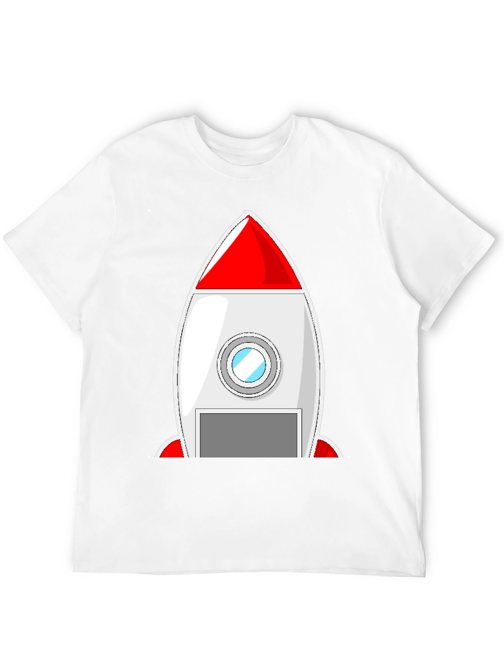 Rocket Ship Graphic Tee - Blast Off in Style!
