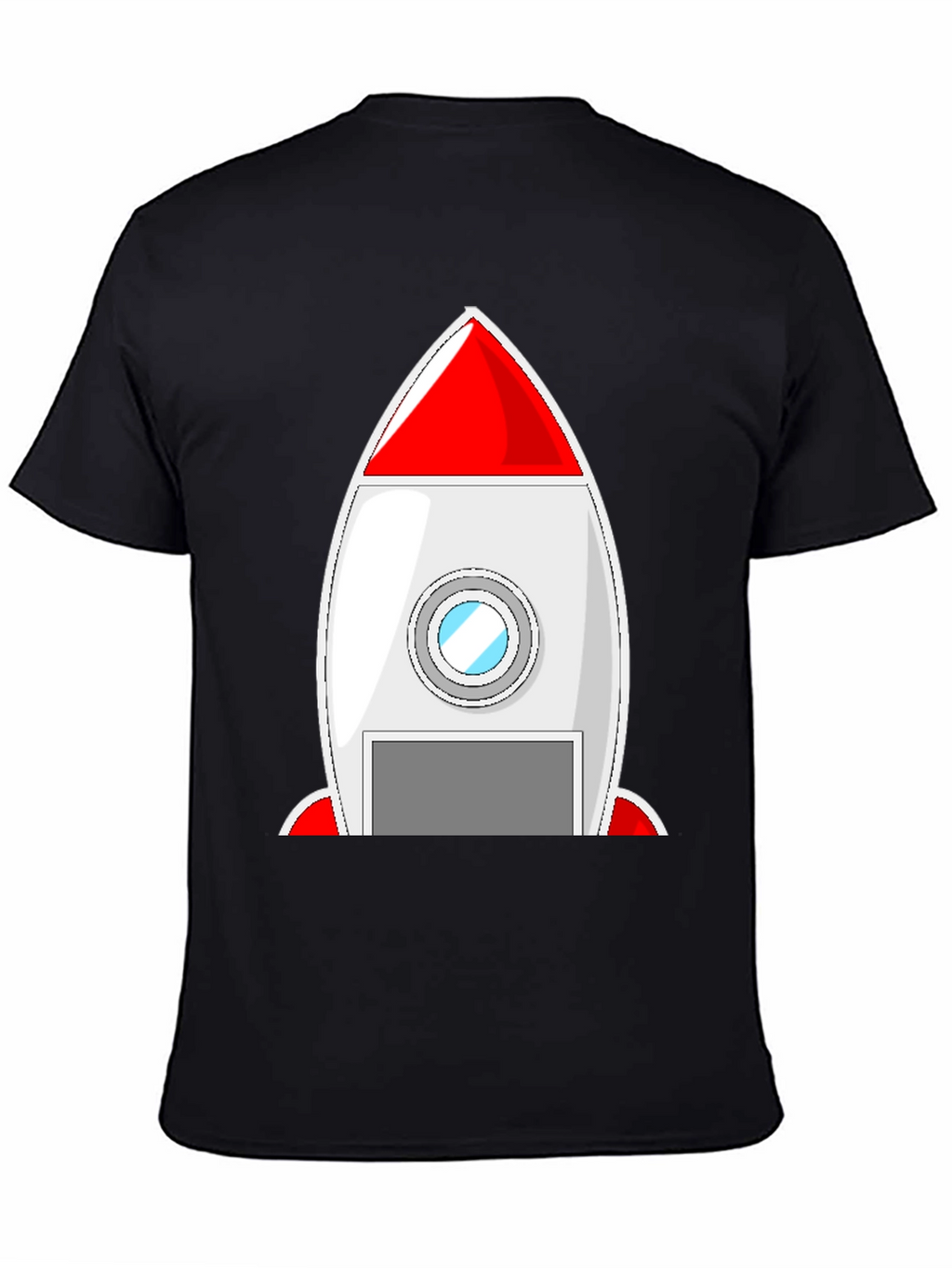 Rocket Ship Graphic Tee - Blast Off in Style!