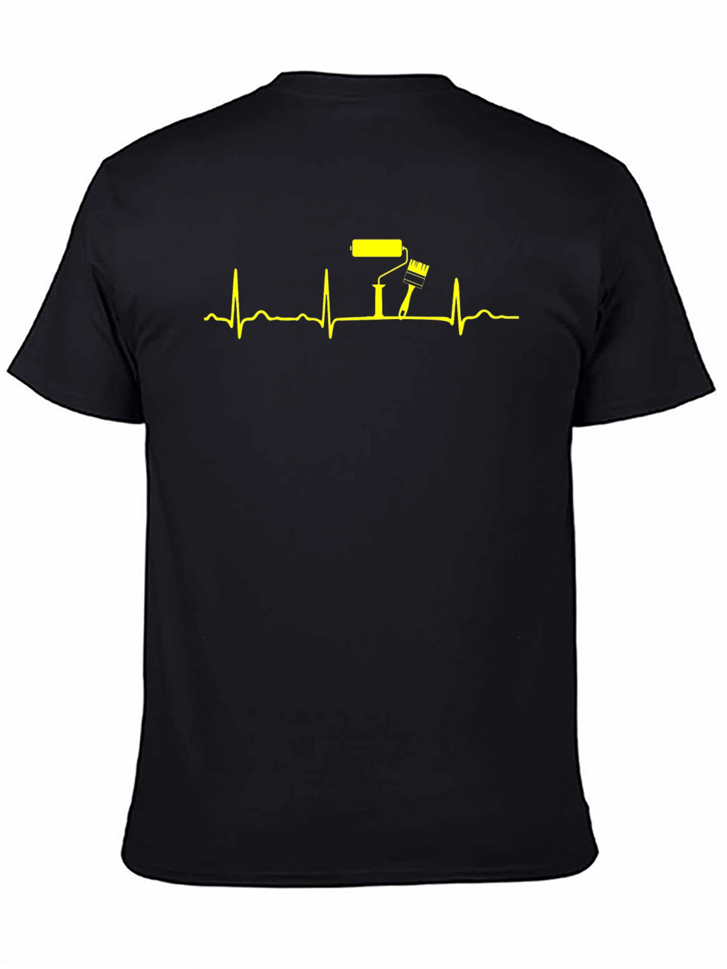 Painters Heartbeat T-Shirt - Black Graphic Tee