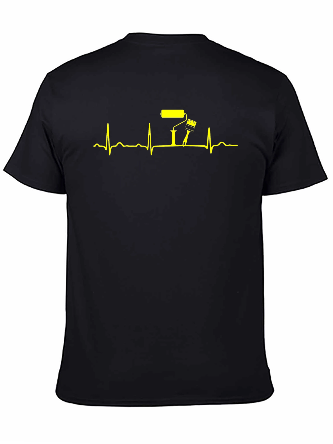 Painters Heartbeat T-Shirt - Black Graphic Tee