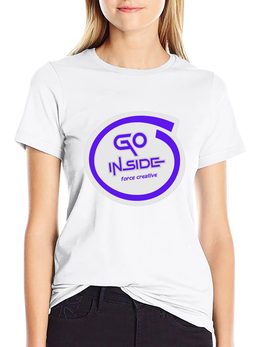 Go Inside Force Creative Graphic T-Shirt