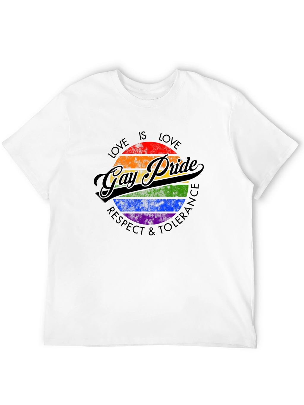 Gay Pride Love Wins Rainbow Graphic Tee
