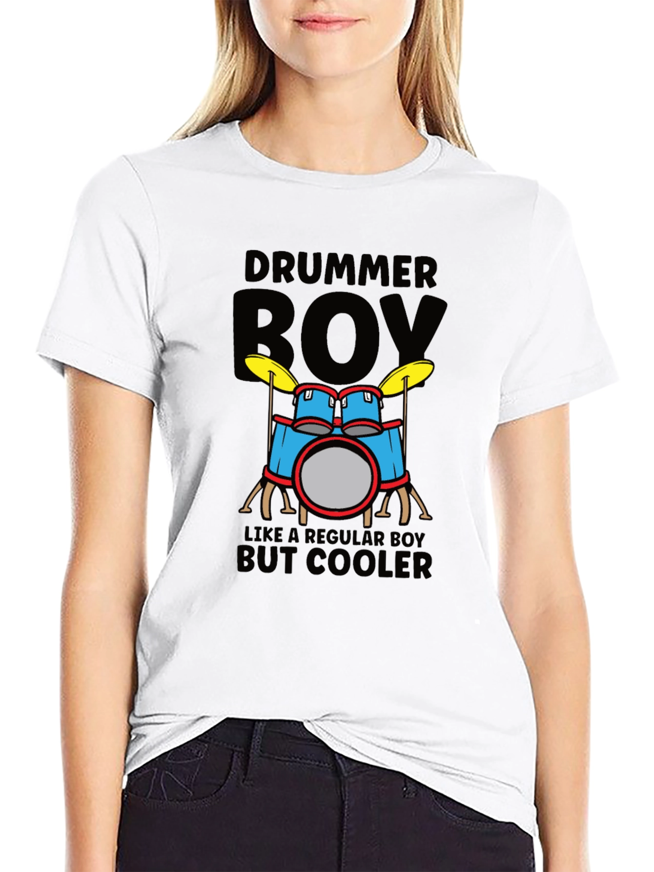 Drummer Boy T-Shirt - Like A Regular Boy But Cooler!