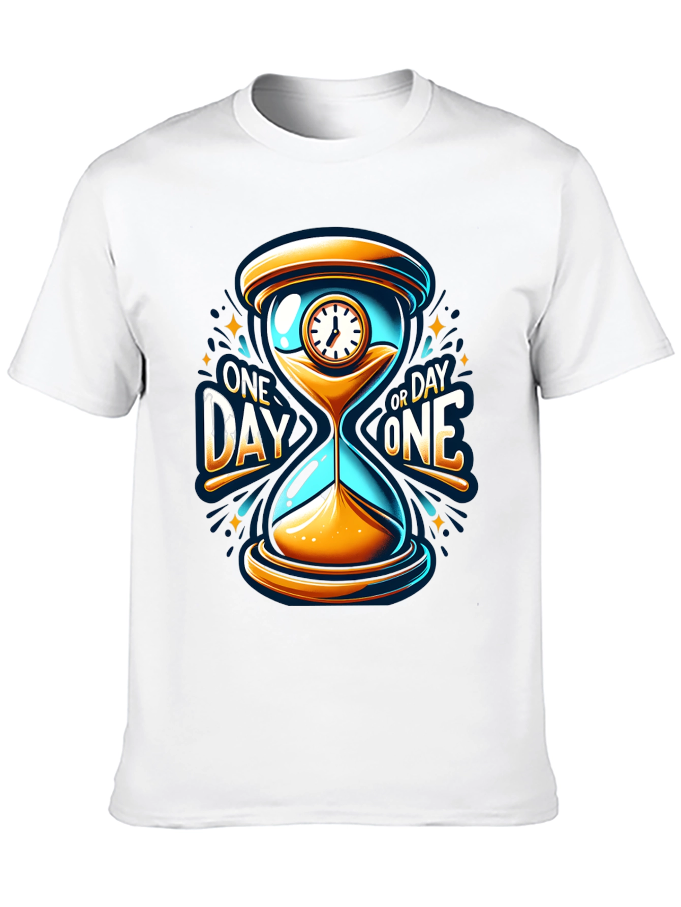 One Day or Day One Hourglass T-Shirt