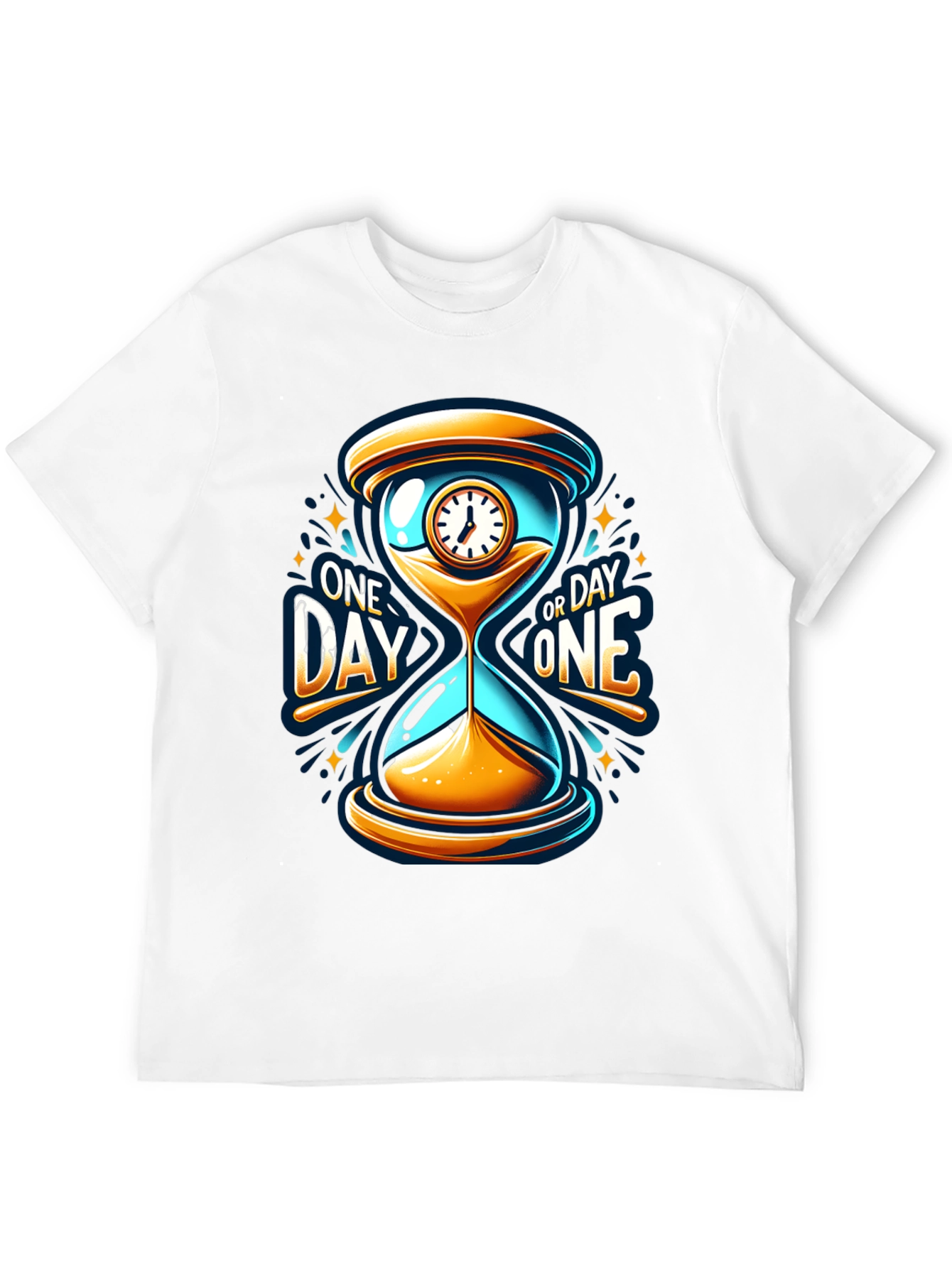 One Day or Day One Hourglass T-Shirt