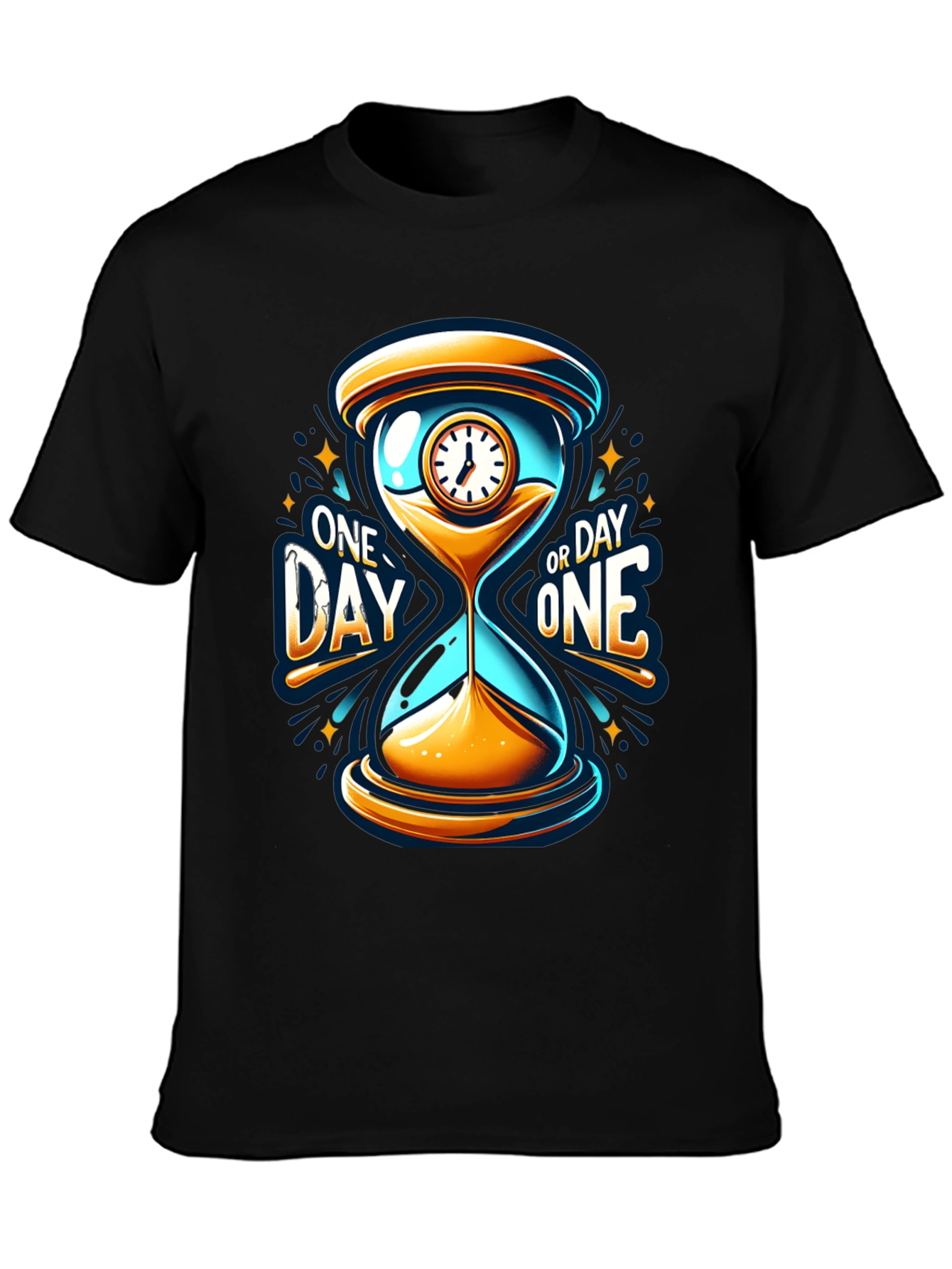 One Day or Day One Hourglass T-Shirt