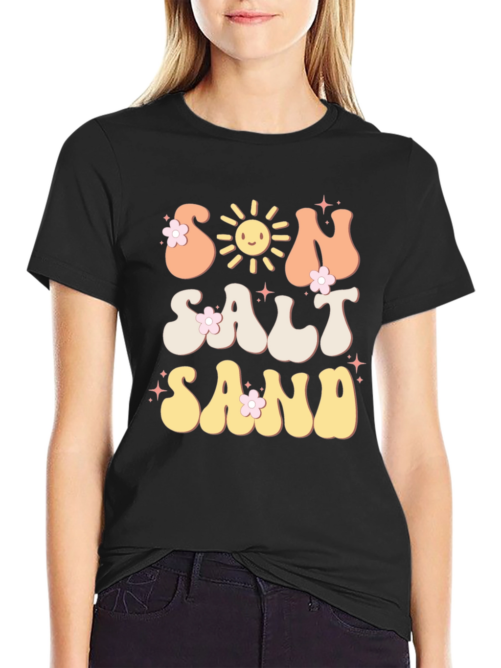 Retro Sun Salt Sand Graphic T-Shirt