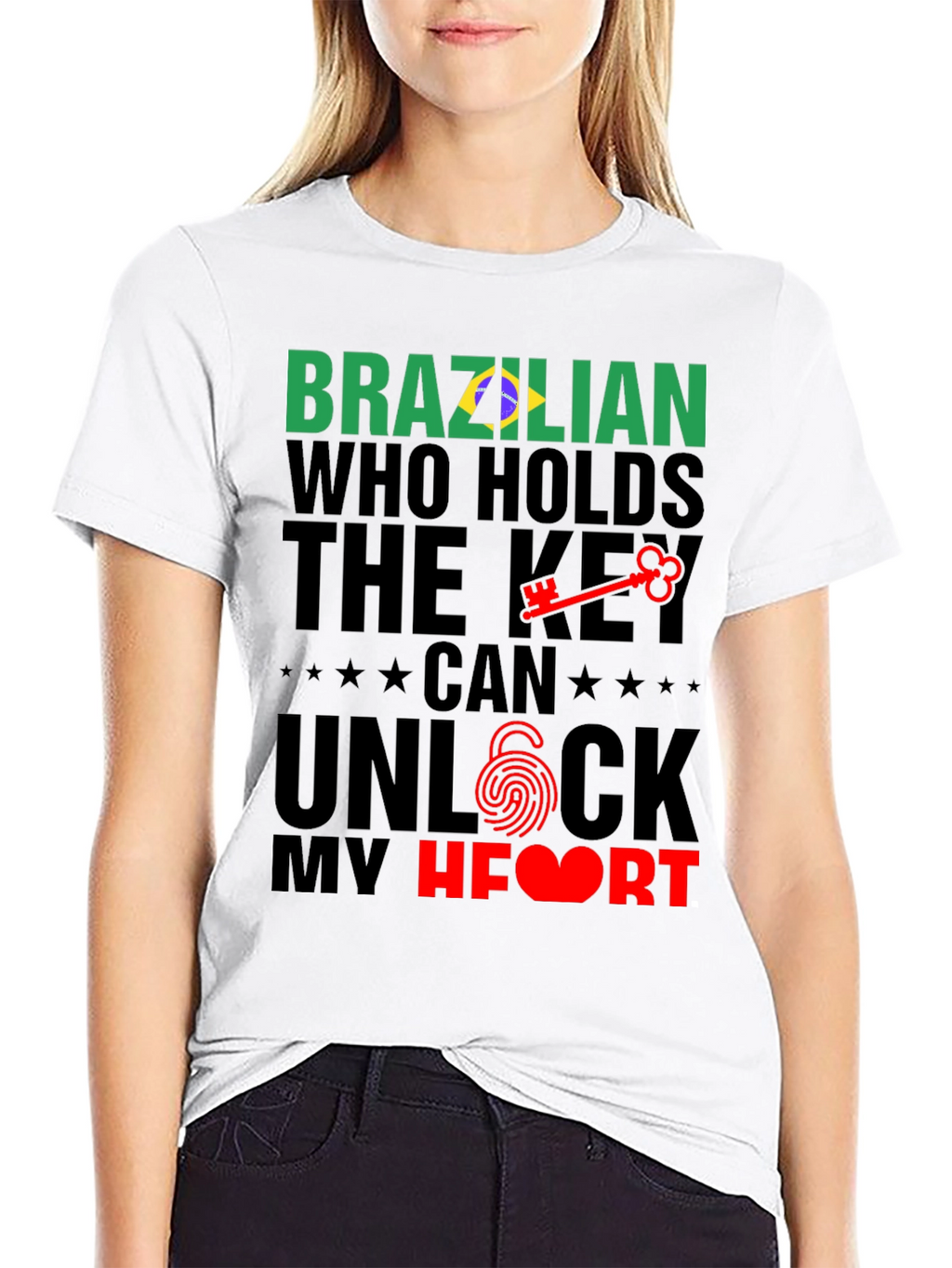 Brazilian Key to My Heart Graphic T-Shirt