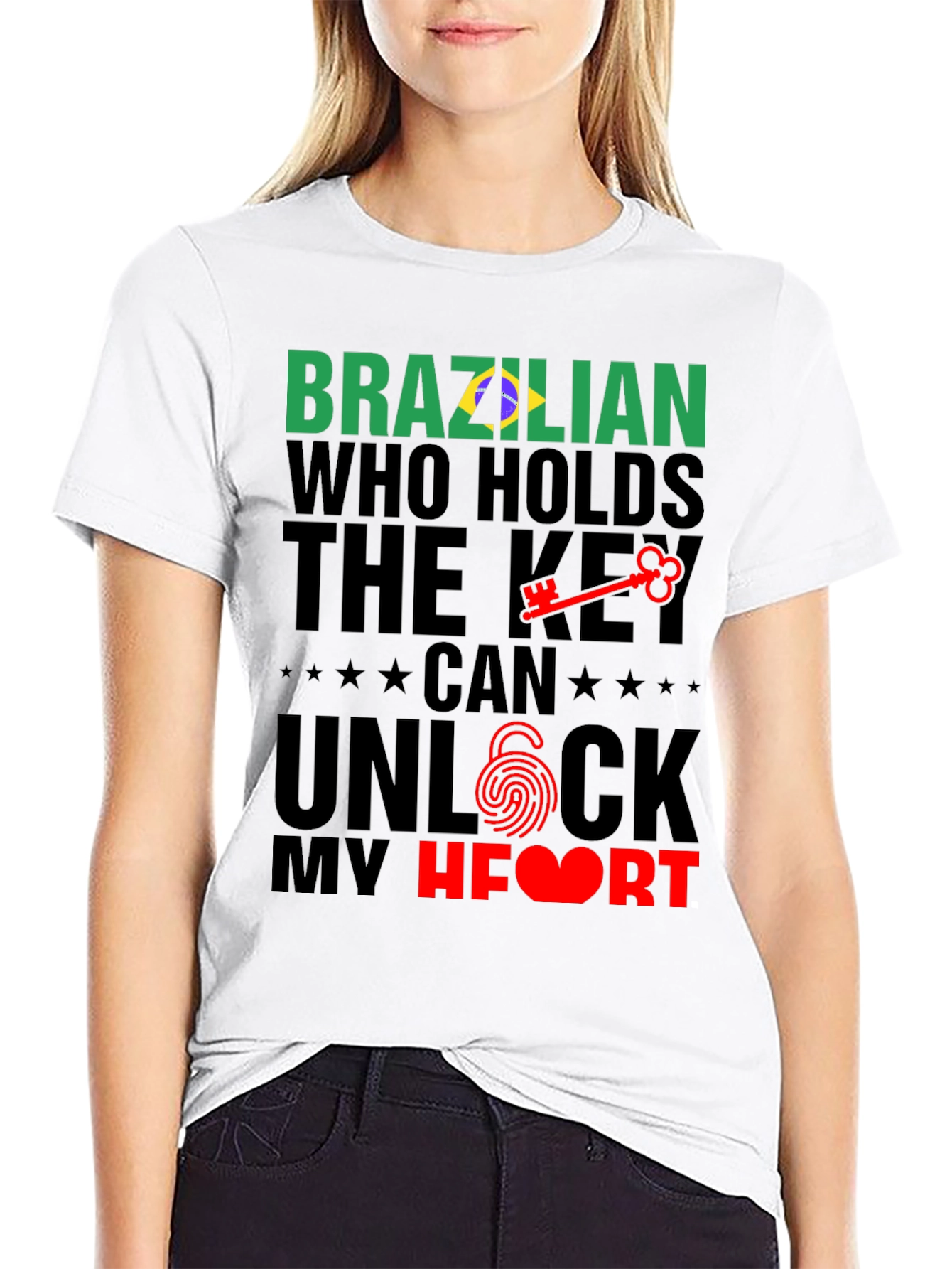 Brazilian Key to My Heart Graphic T-Shirt
