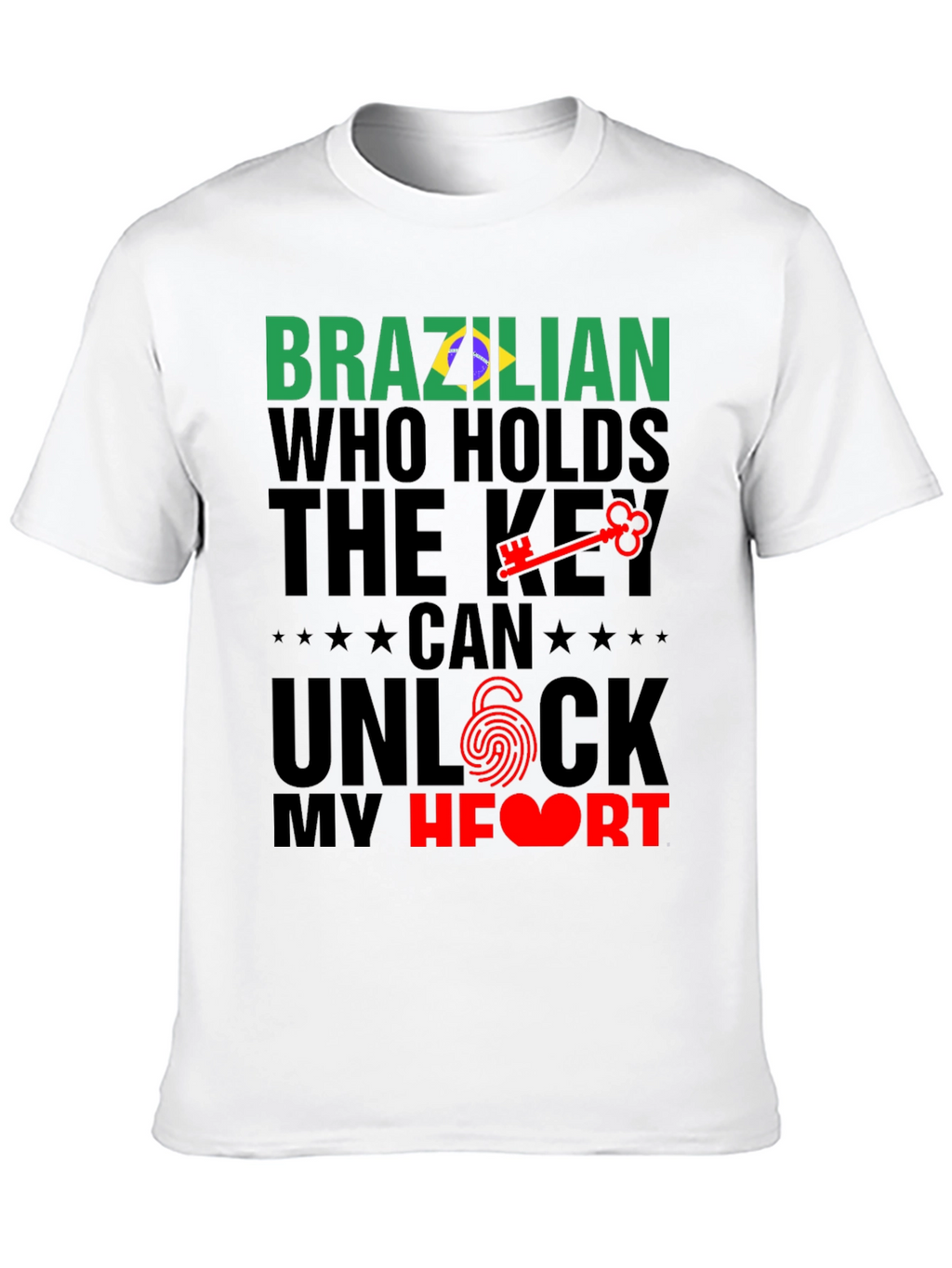 Brazilian Key to My Heart Graphic T-Shirt