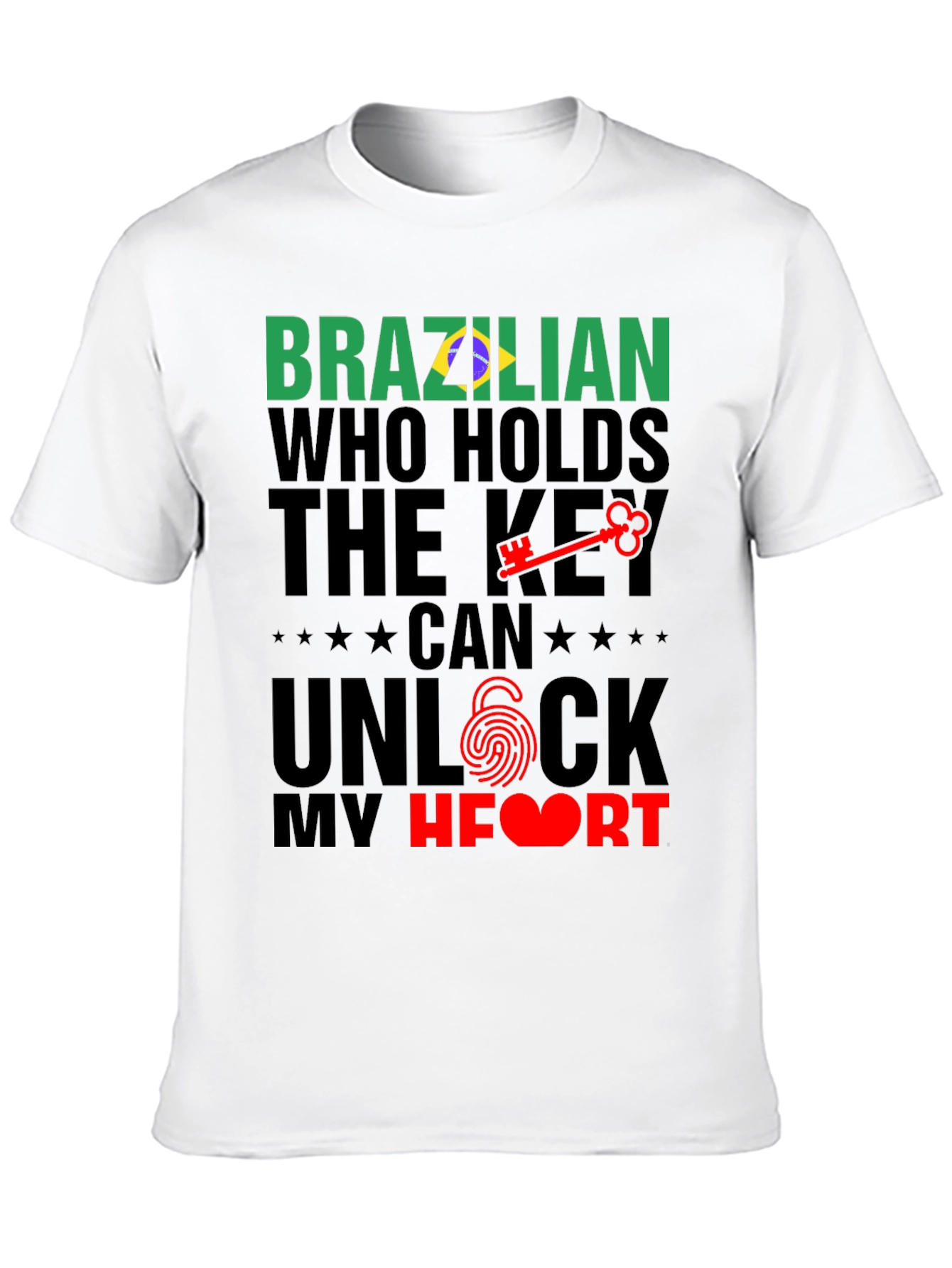 Brazilian Key to My Heart Graphic T-Shirt