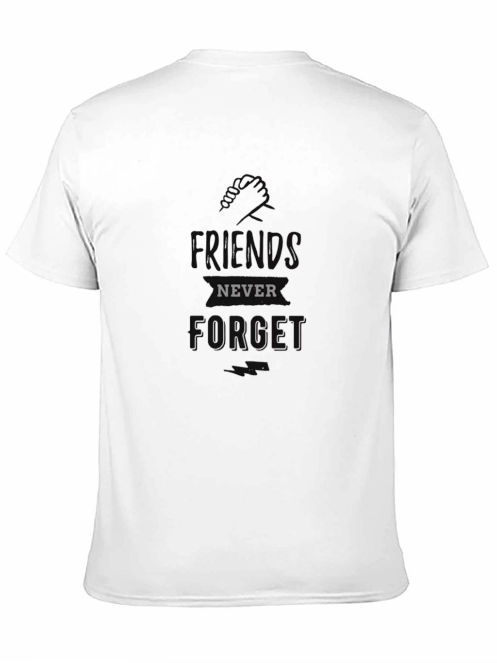 Mens Friends Never Forget Black T-Shirt