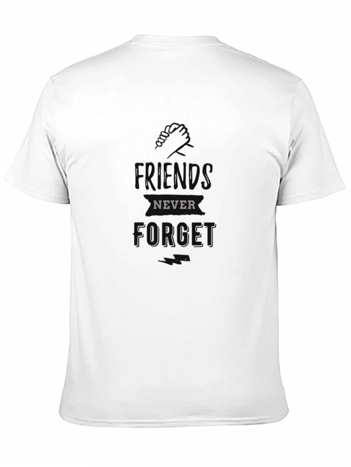 Mens Friends Never Forget Black T-Shirt