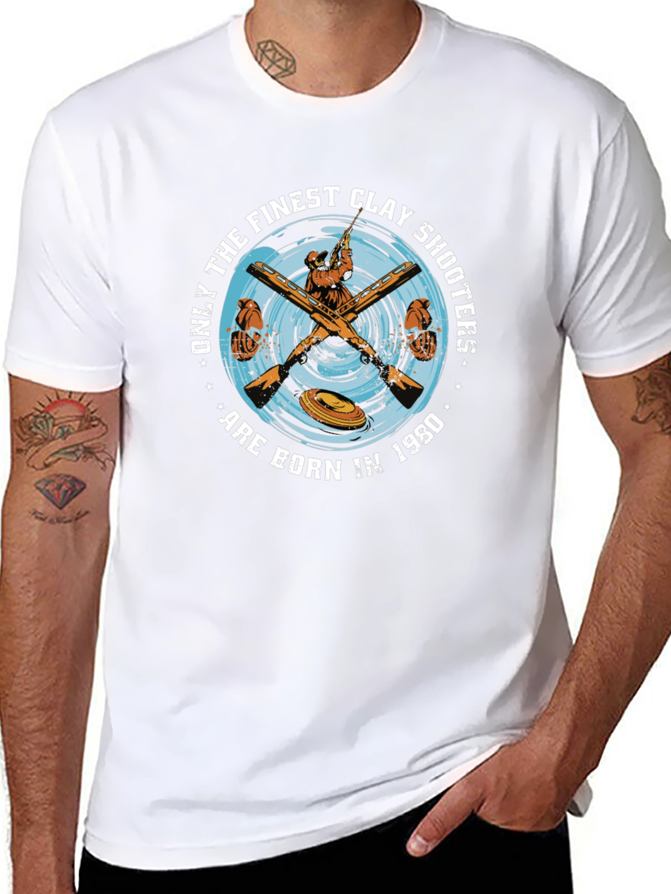 Finest Clay Shooters Born in 1980 T-Shirt