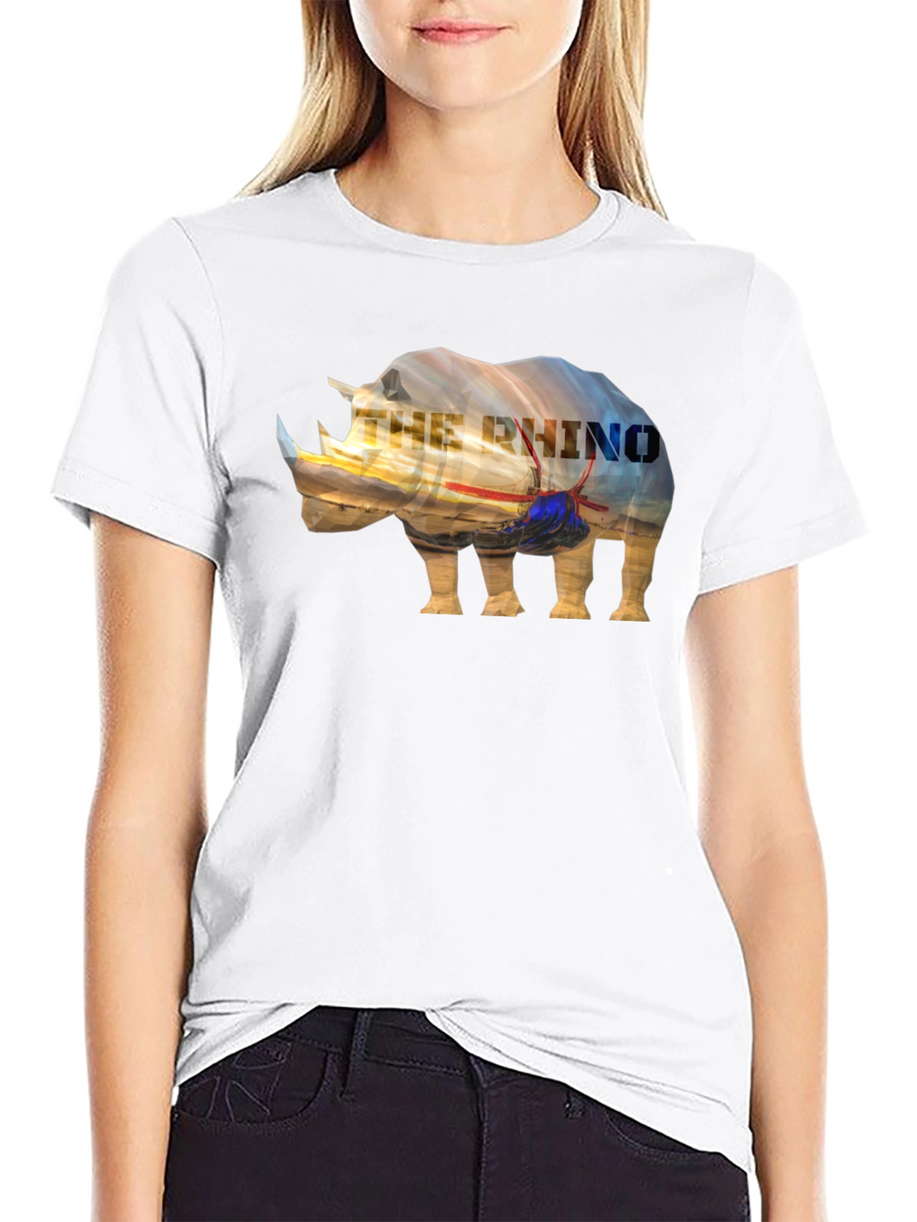 The Rhino Graphic Tee - Mens Black T-Shirt